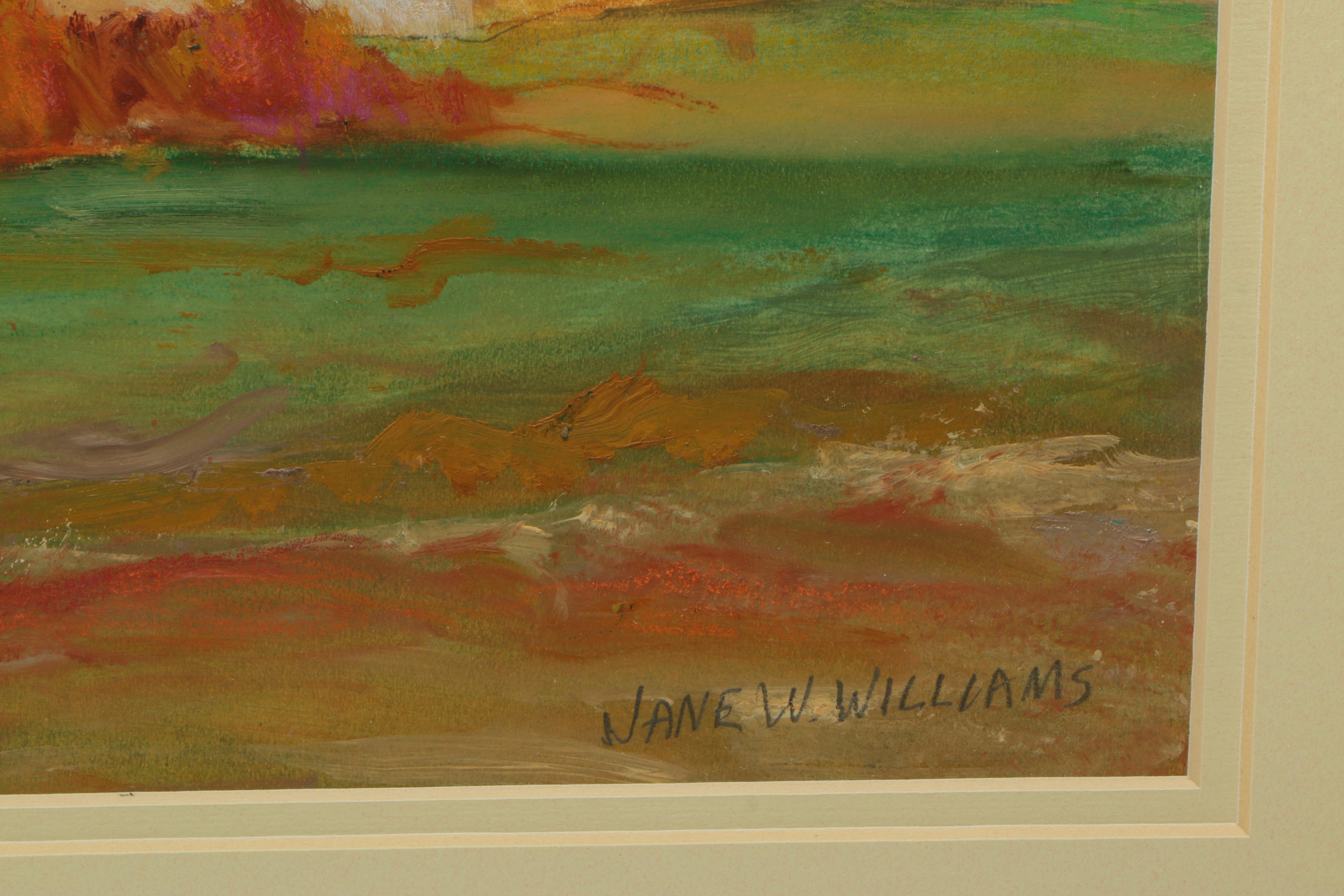 Jane W. Williams Oil on Paper