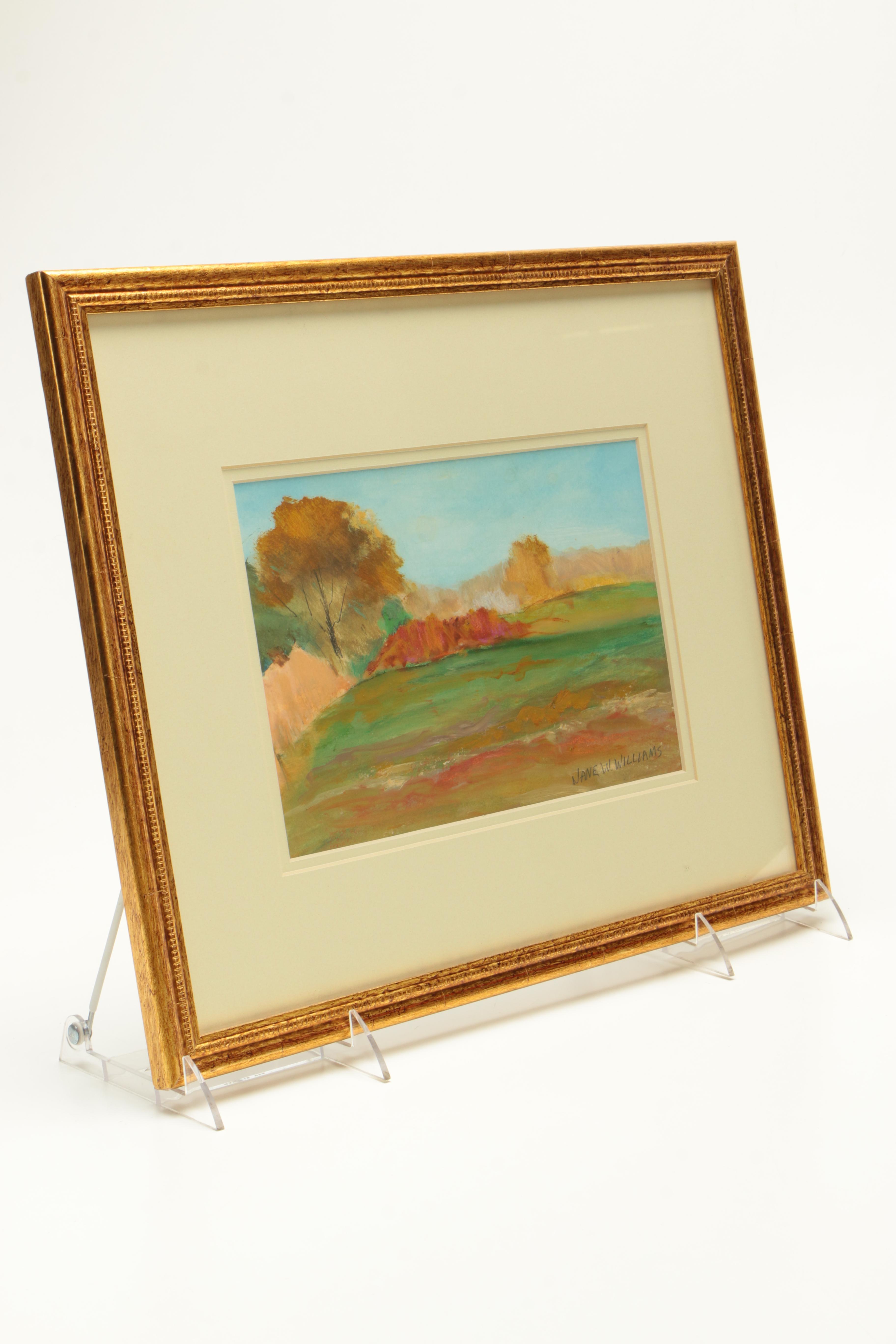 Jane W. Williams Oil on Paper