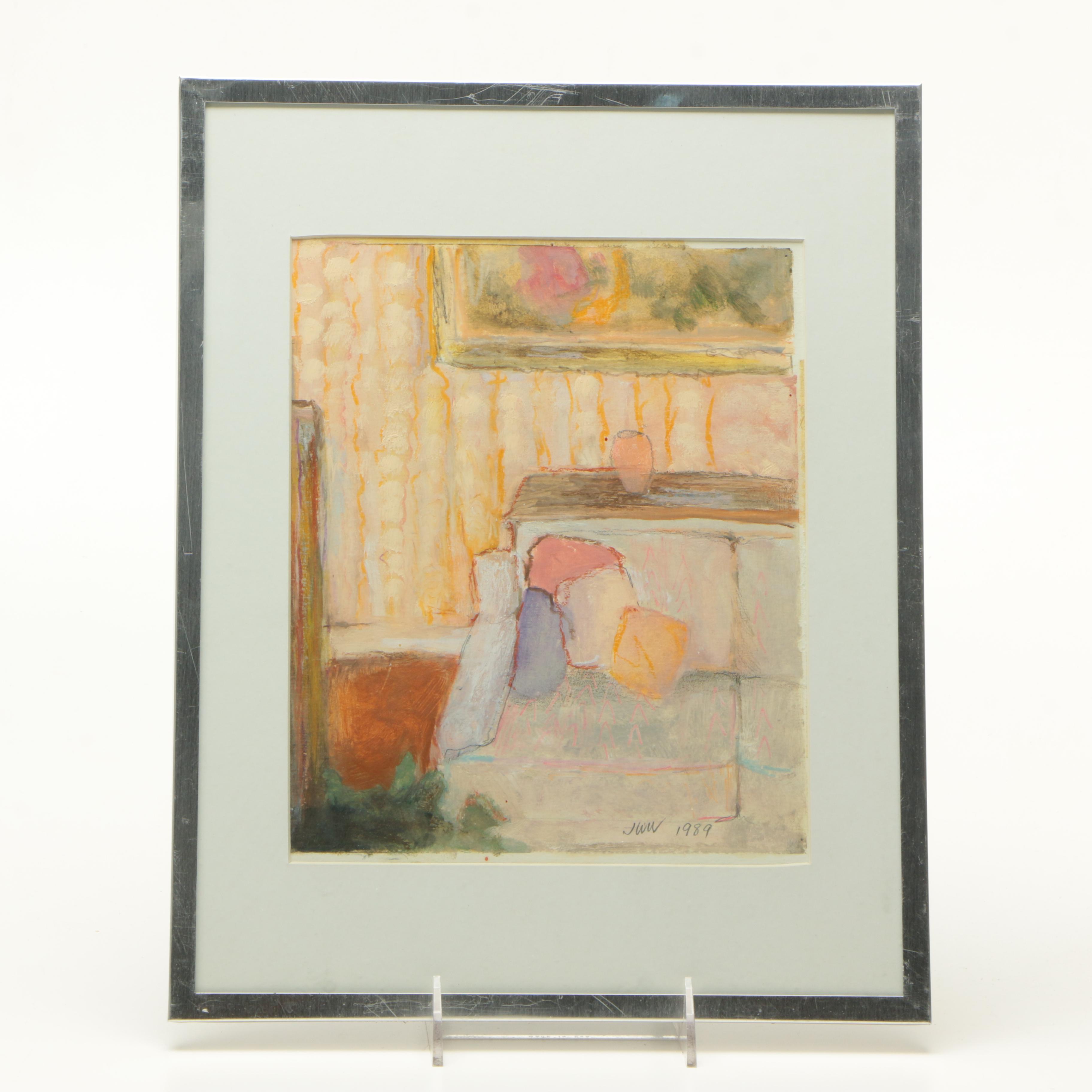Jane W. Williams Pastel Still Life on Paper
