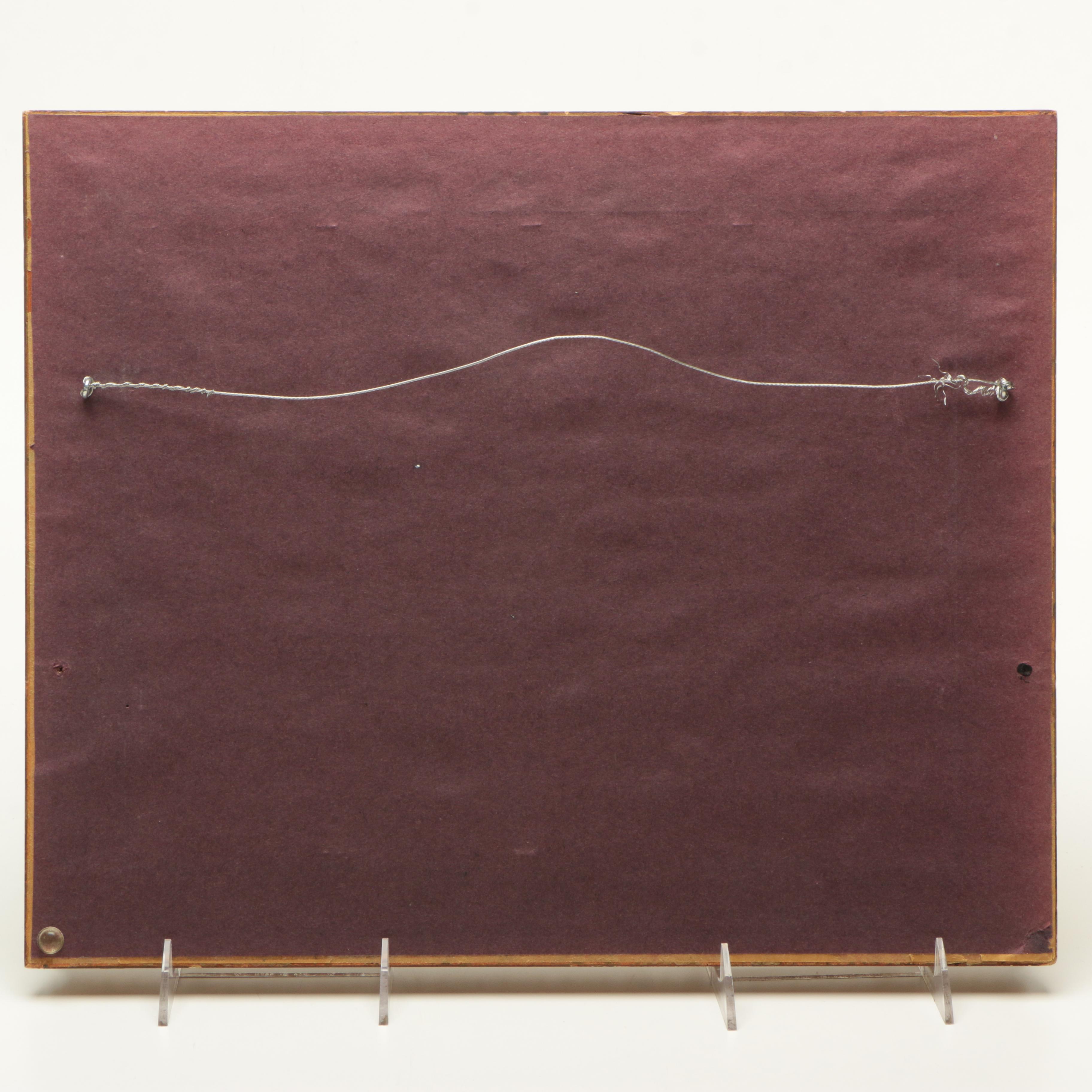 Framed Jane W. Williams Pastel on Paper