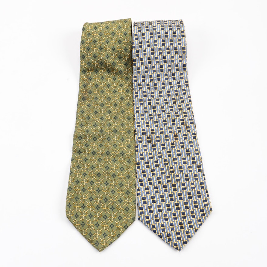 Paolo by Paolo Gucci Horsebit Print Ties