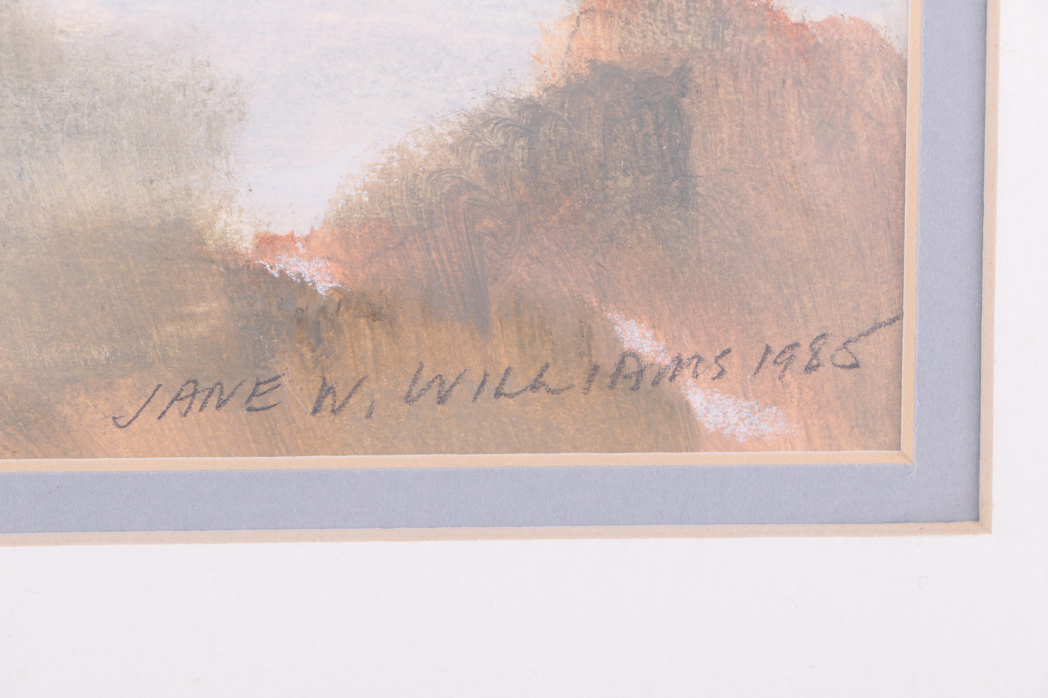 Matted Jane W. Williams Pastel on Paper