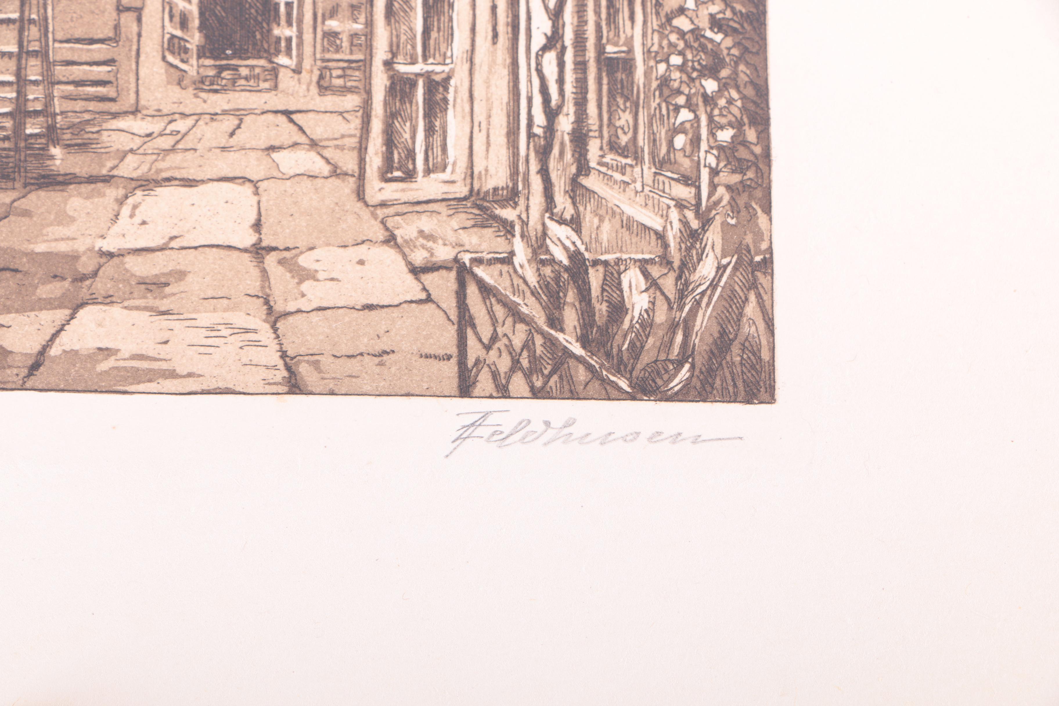 Collection of Etchings on Paper