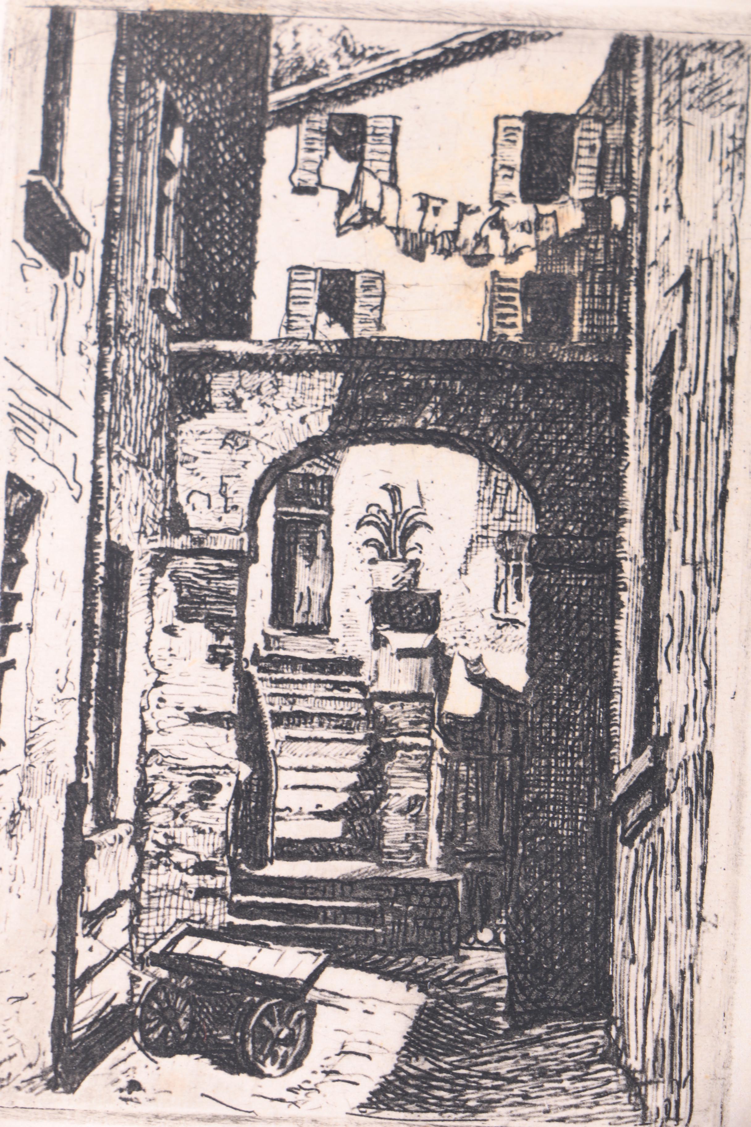 Collection of Etchings on Paper