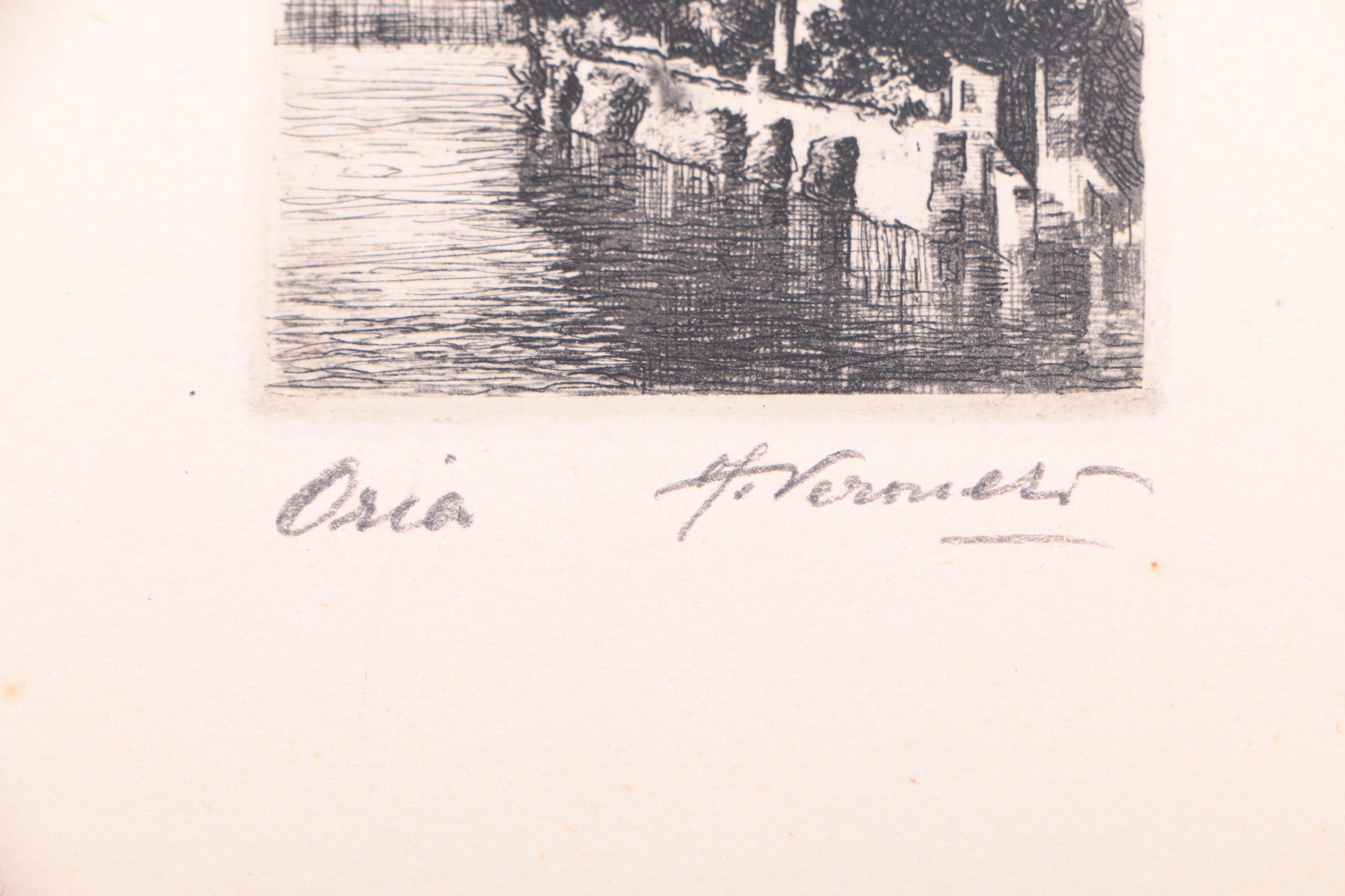 Collection of Etchings on Paper