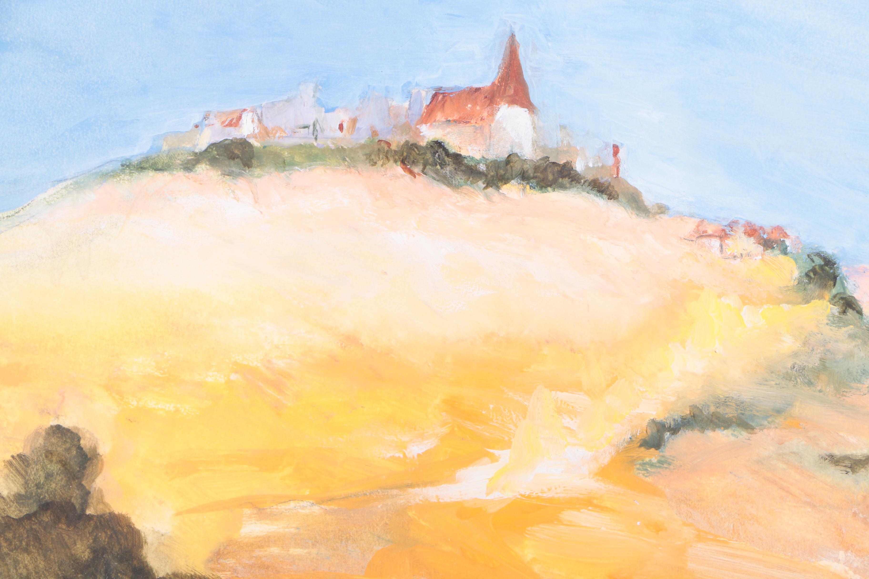 Jane W. Williams Pastel Drawing of a Landscape "Time Stood Still"