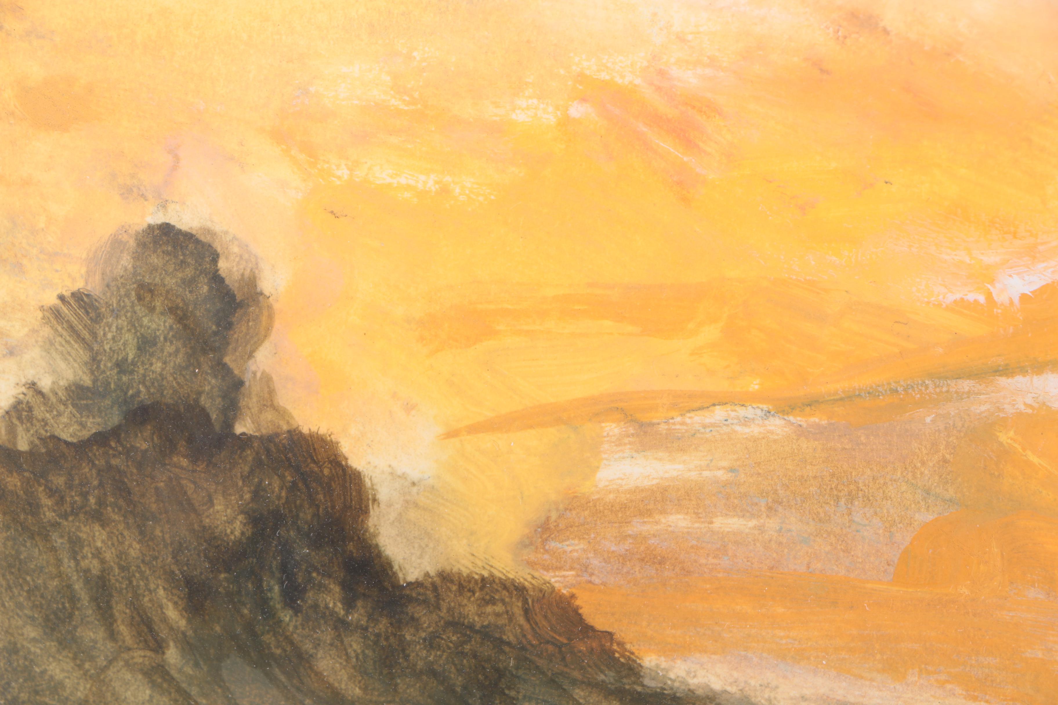 Jane W. Williams Pastel Drawing of a Landscape "Time Stood Still"