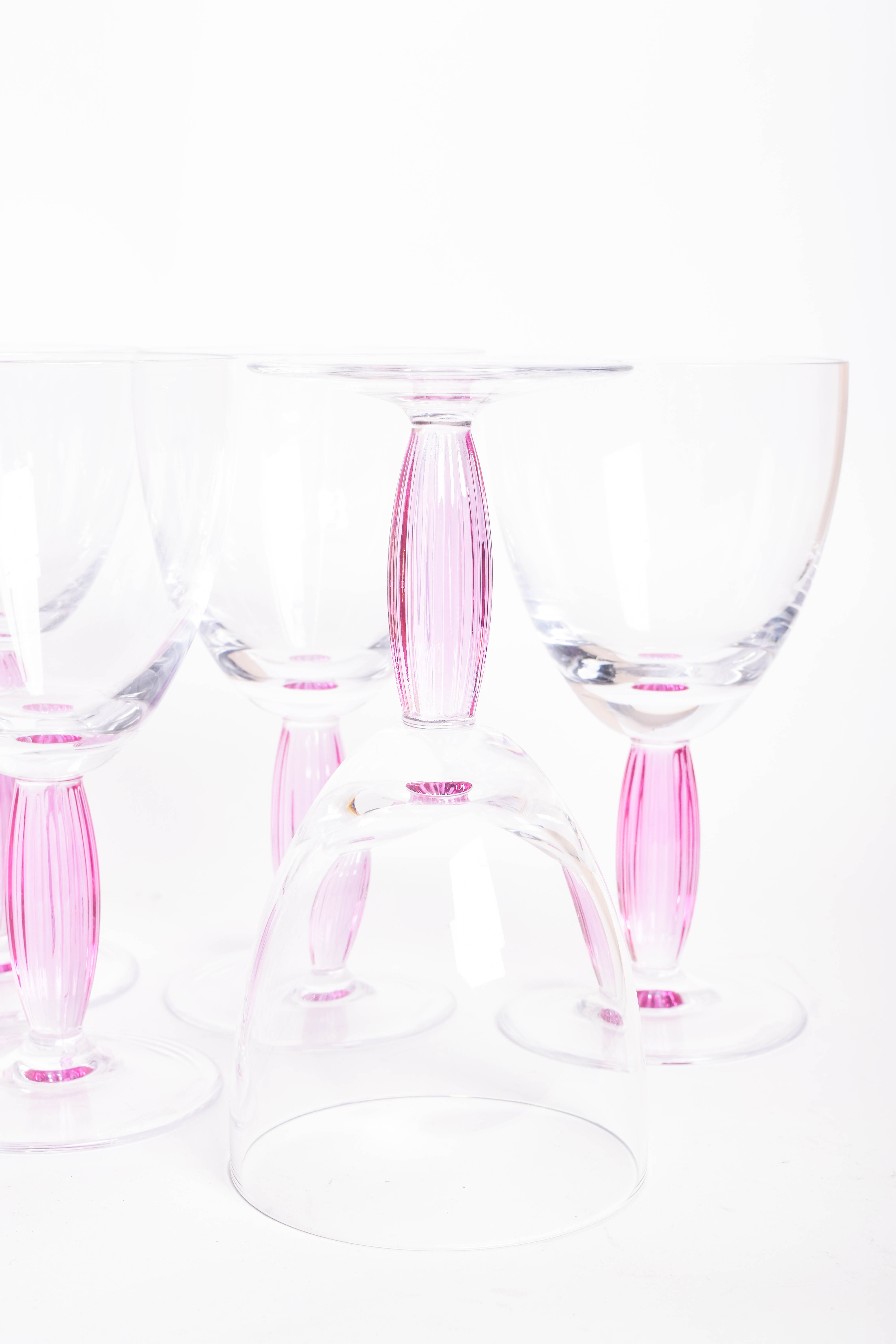 Set of Villeroy & Boch "New Cottage Rose" Crystal Barware
