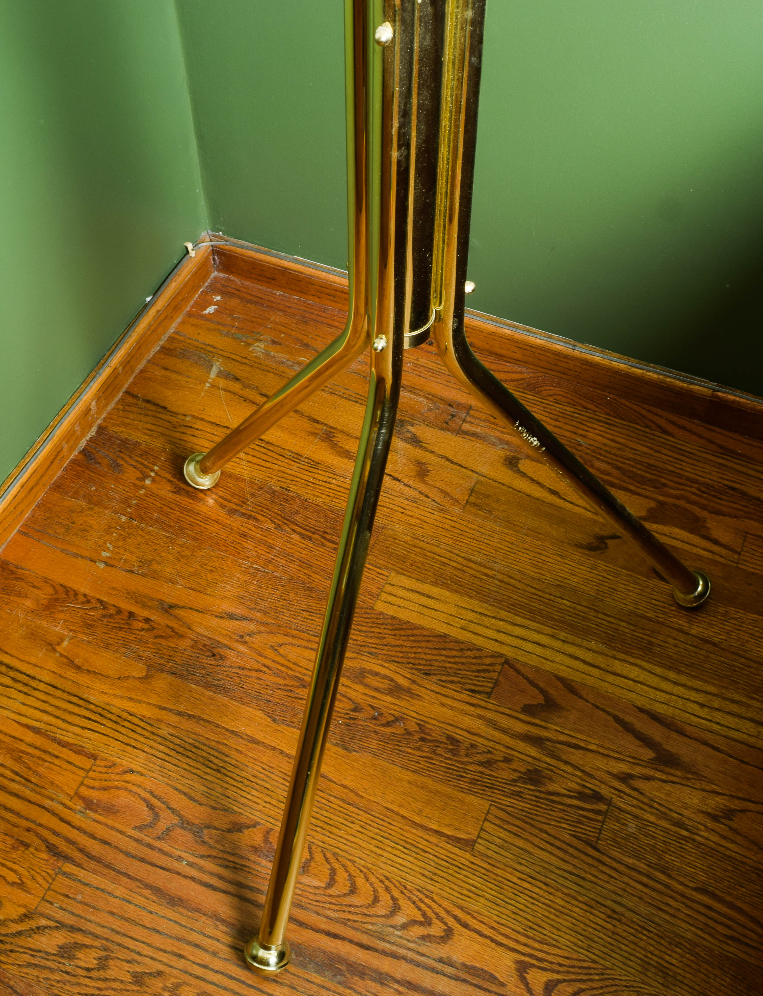 Free Standing Brass Coat Rack