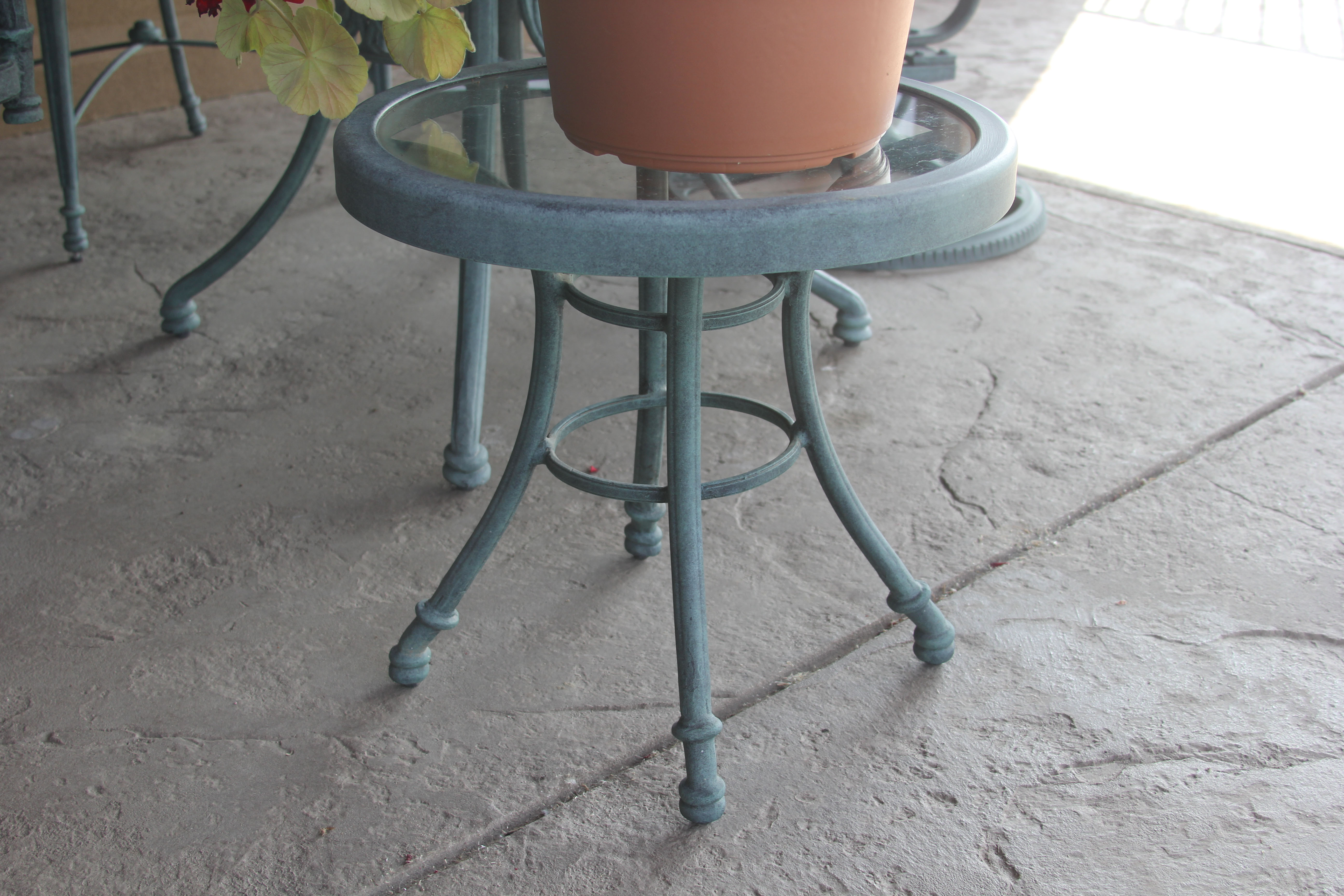 "Cast Classics" Patio Table, Side Table, and Chairs by Landgrave