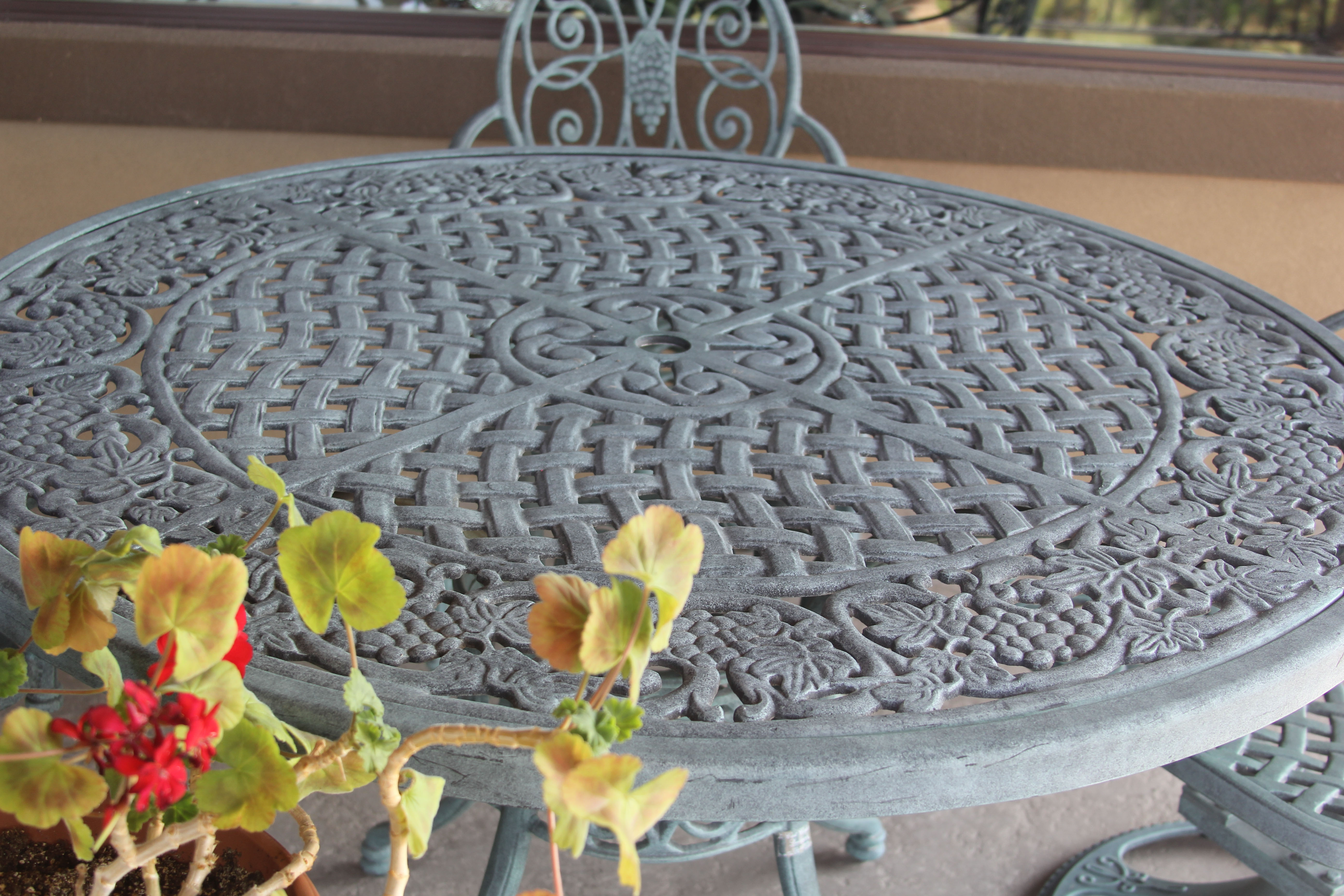 "Cast Classics" Patio Table, Side Table, and Chairs by Landgrave