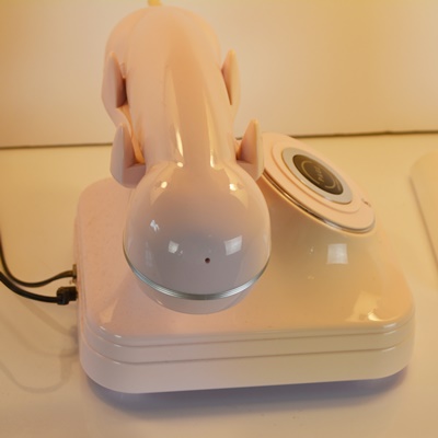 Pottery Barn Pink Grand Phone and Two Table Lamps