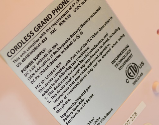 Pottery Barn Pink Grand Phone and Two Table Lamps