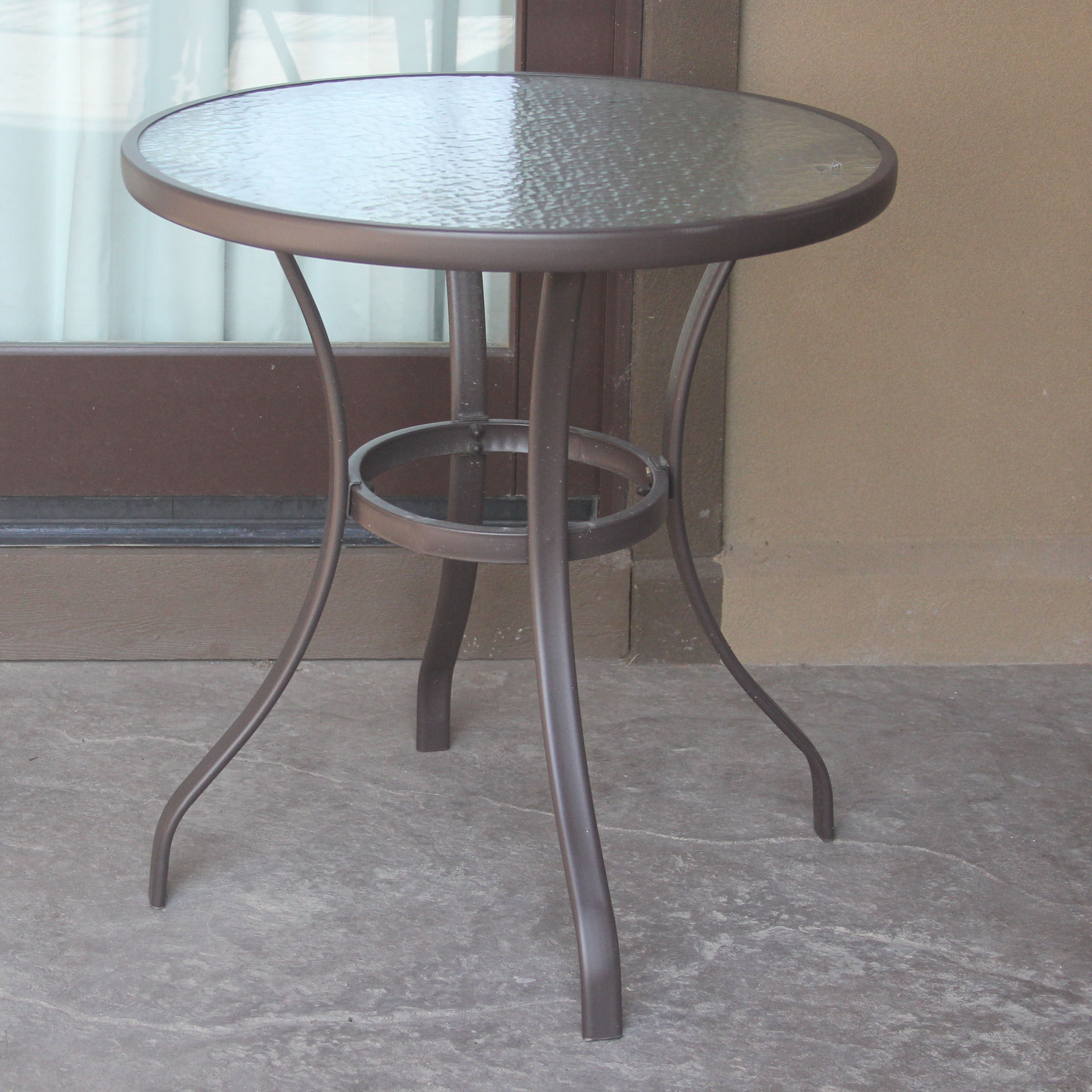 Glass Top Patio Table