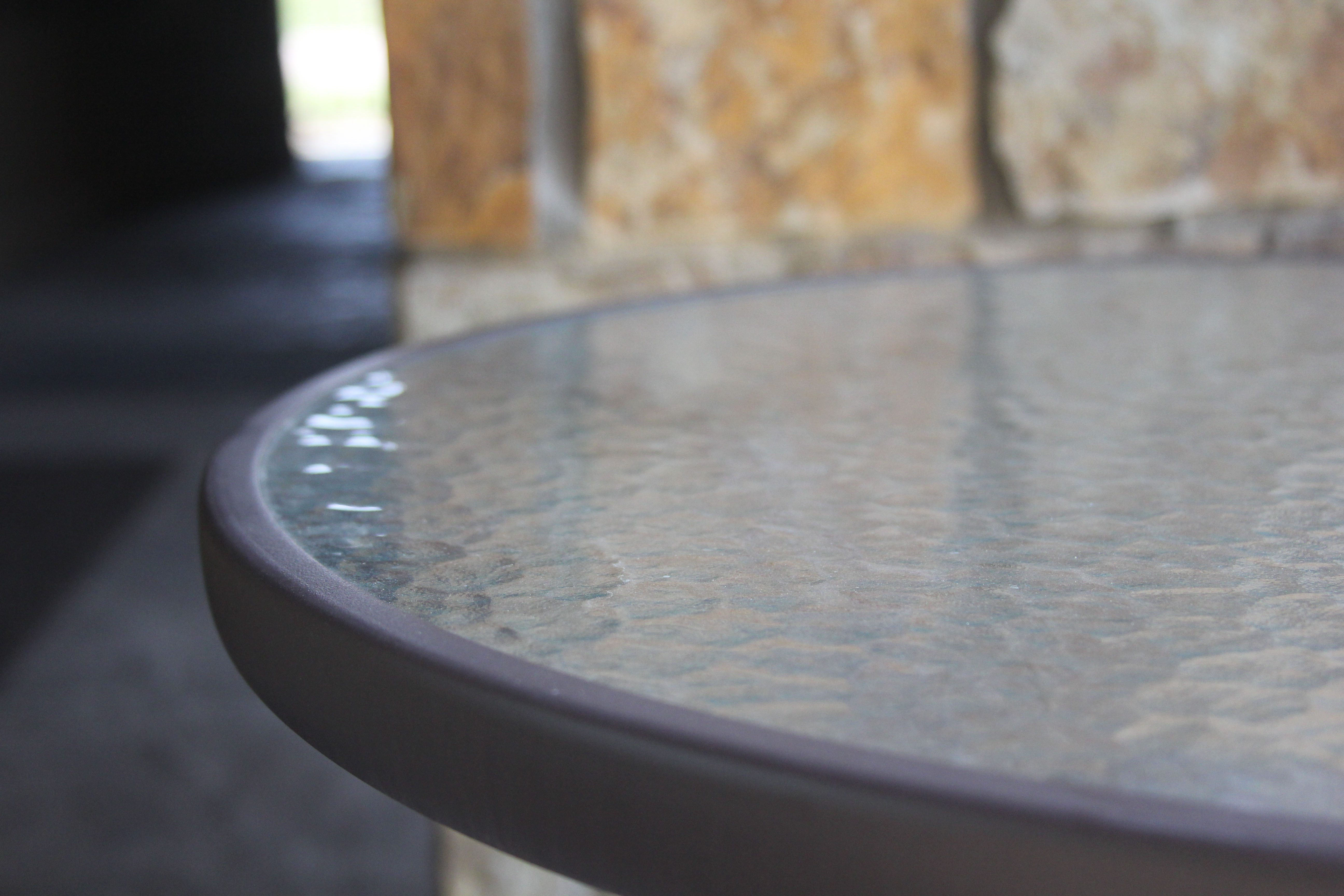 Glass Top Patio Table