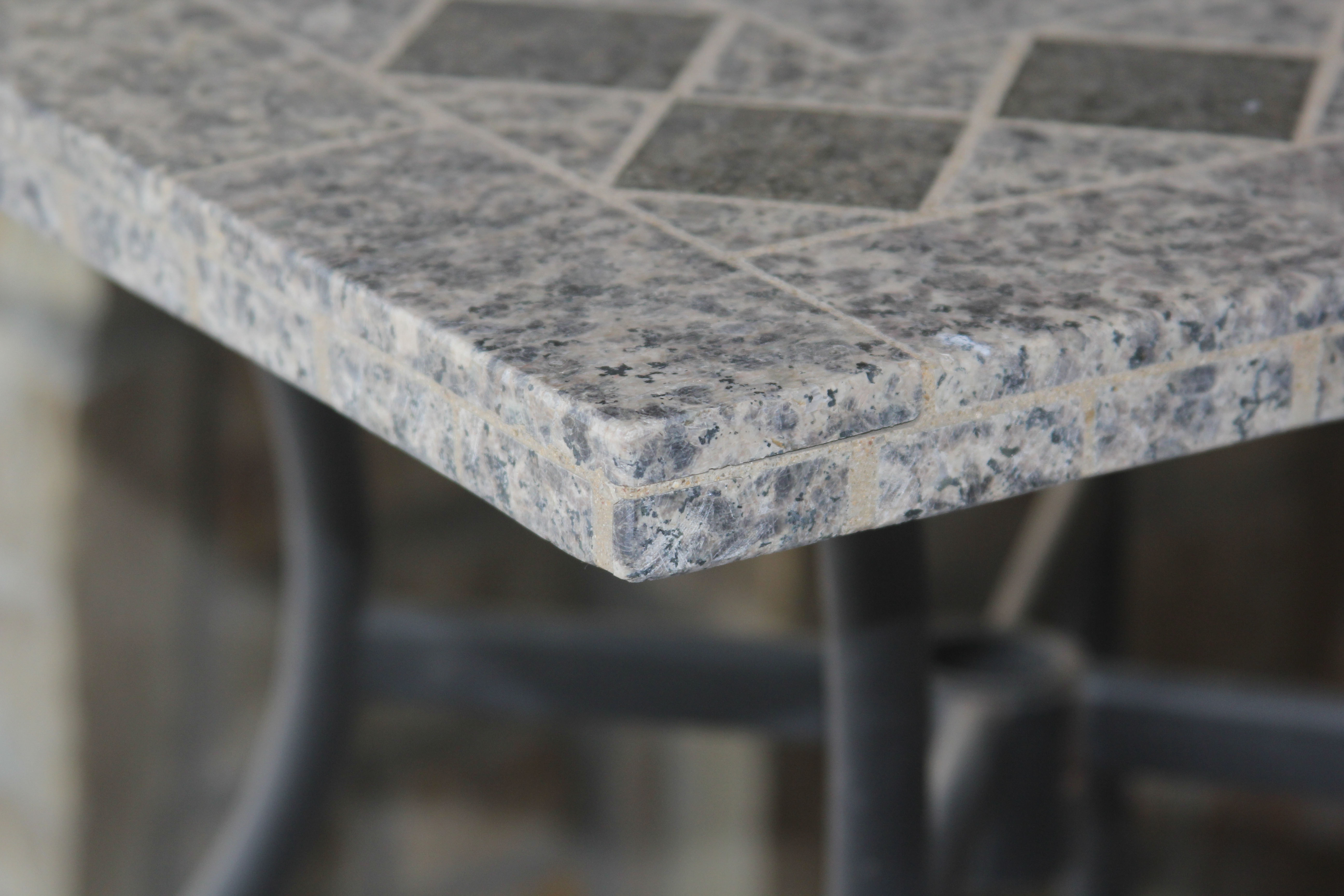 Granite Tile Patio Table
