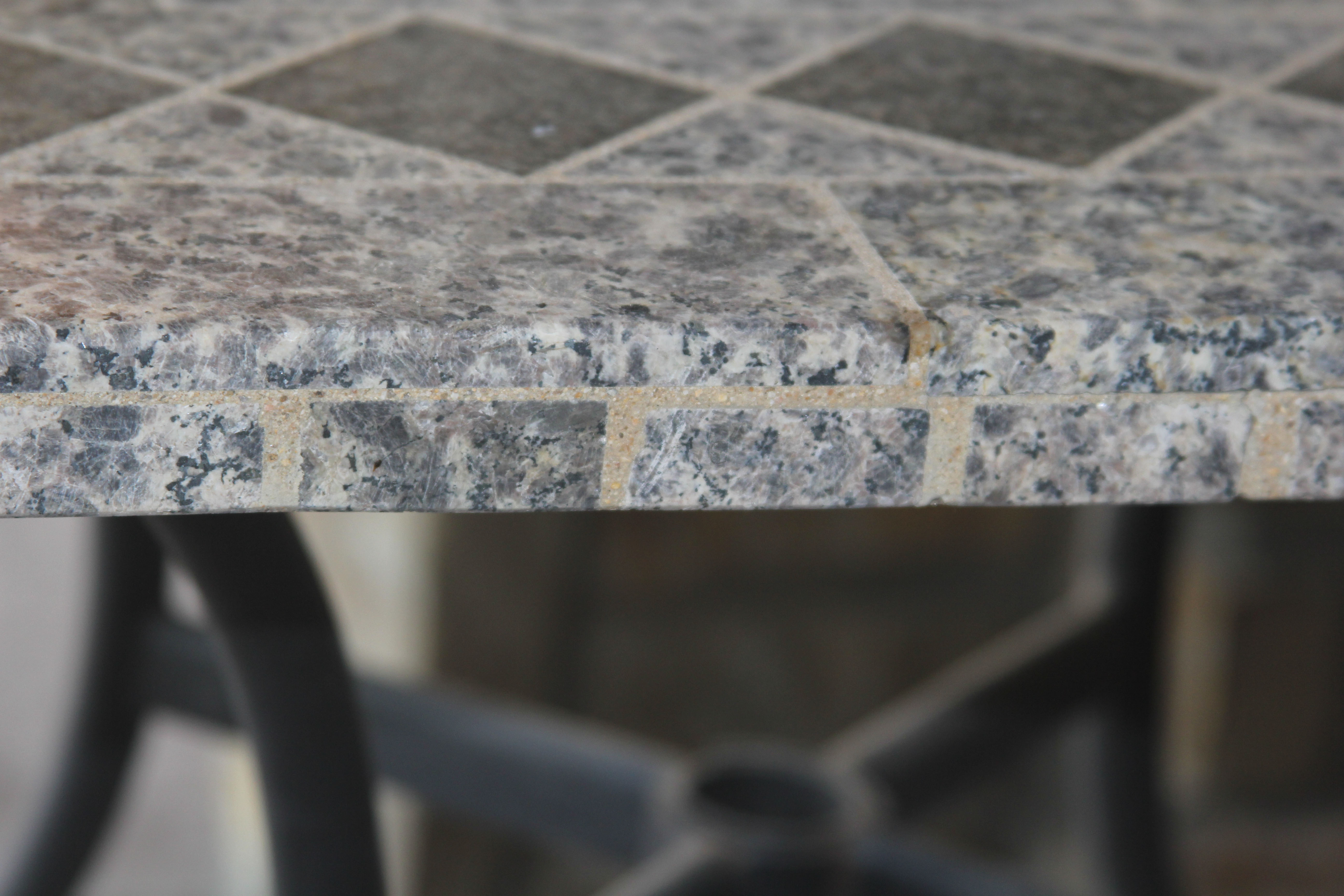 Granite Tile Patio Table