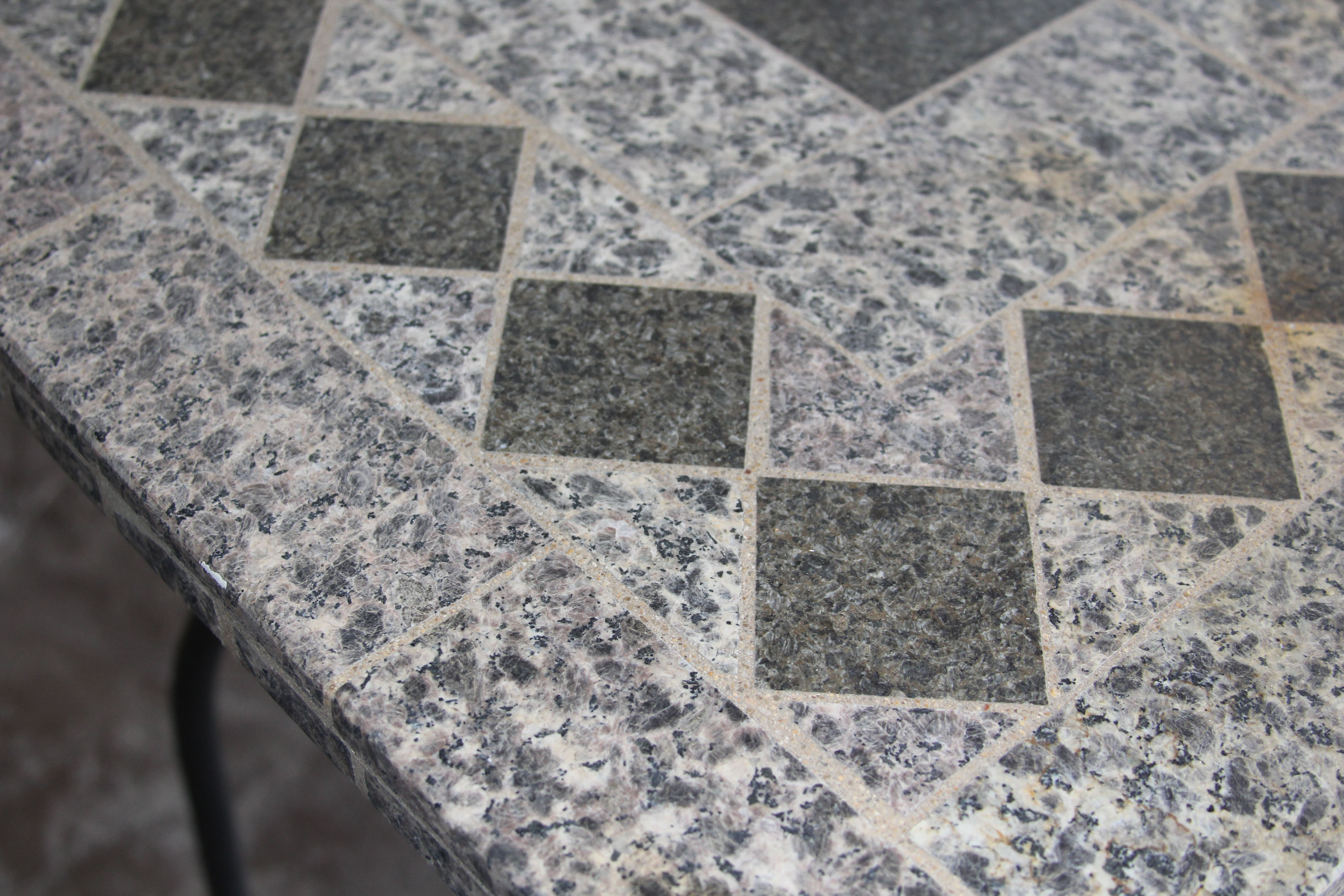 Granite Tile Patio Table