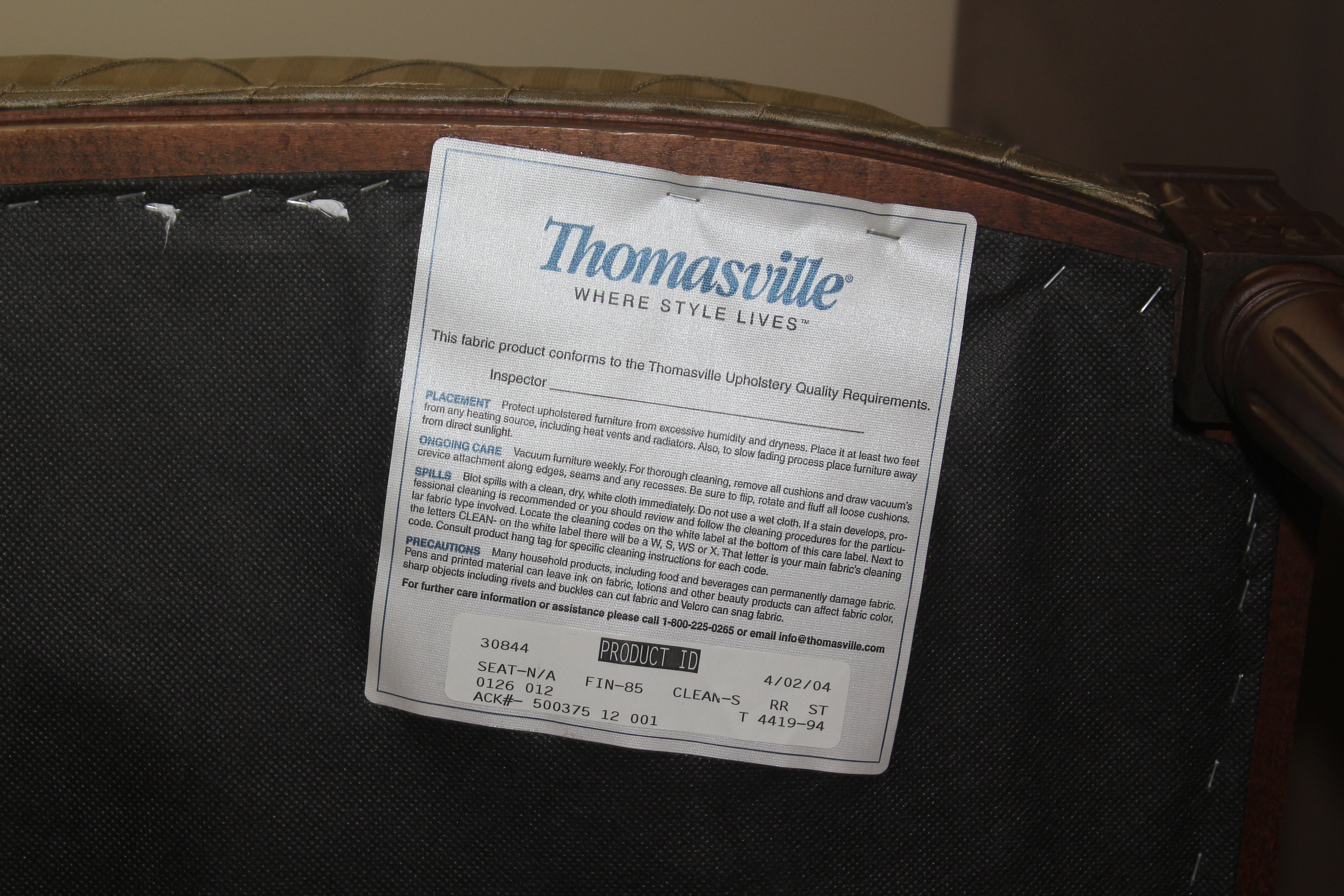 Sheraton Inspired Armchair by Thomasville