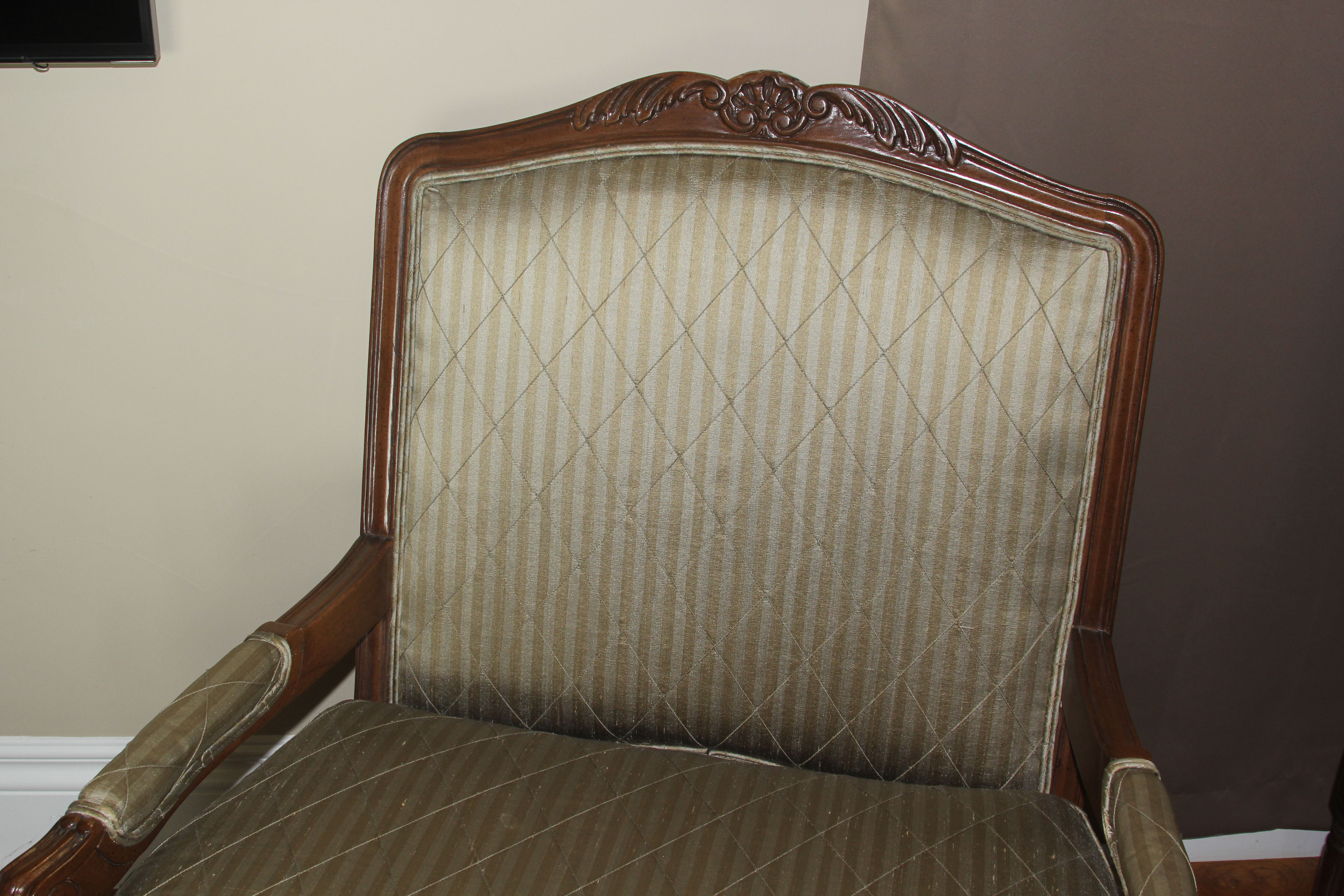 Louis XVI Inspired Fauteuil Chair by Thomasville
