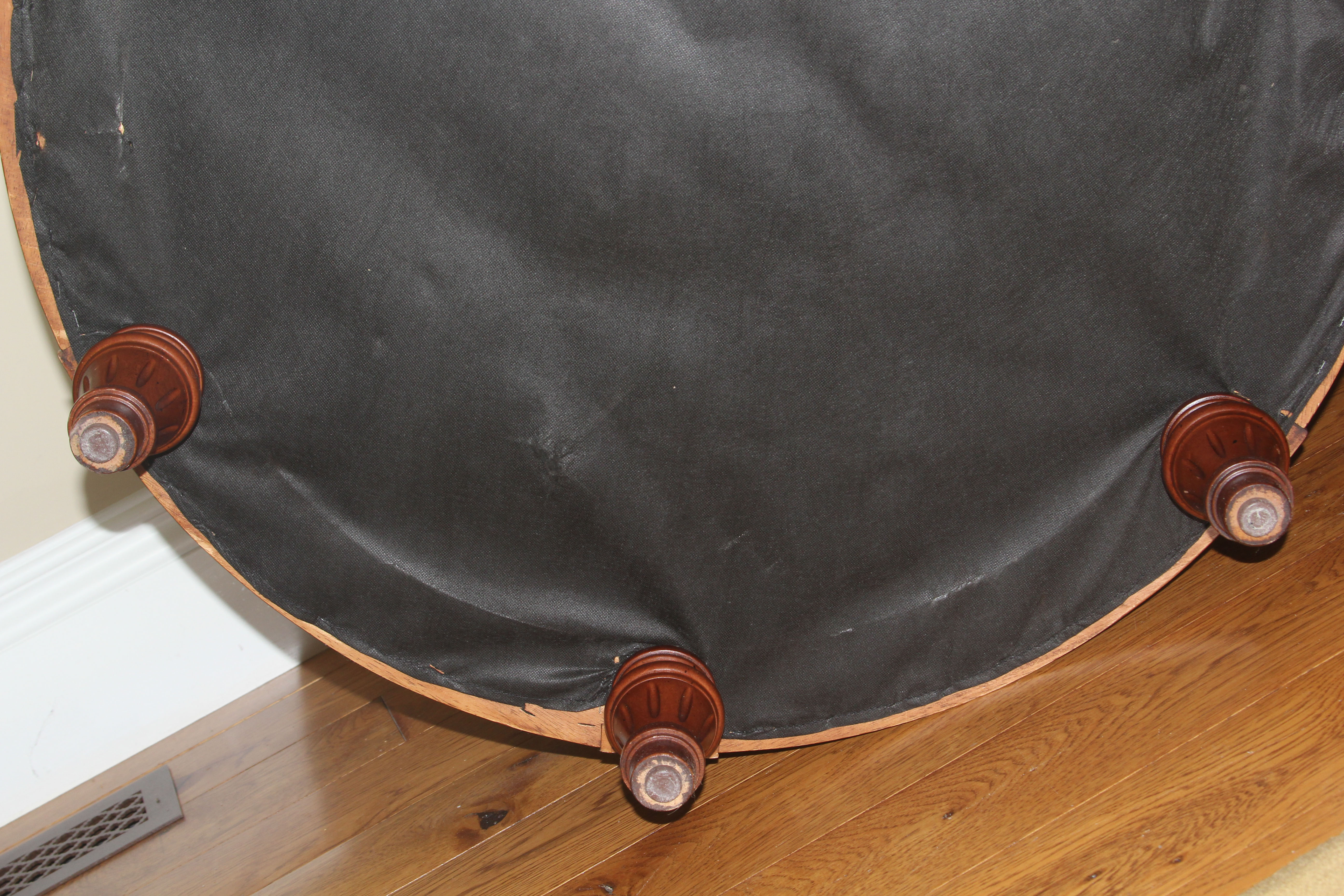Louis XVI Inspired Tufted Ottoman by Bombay Company