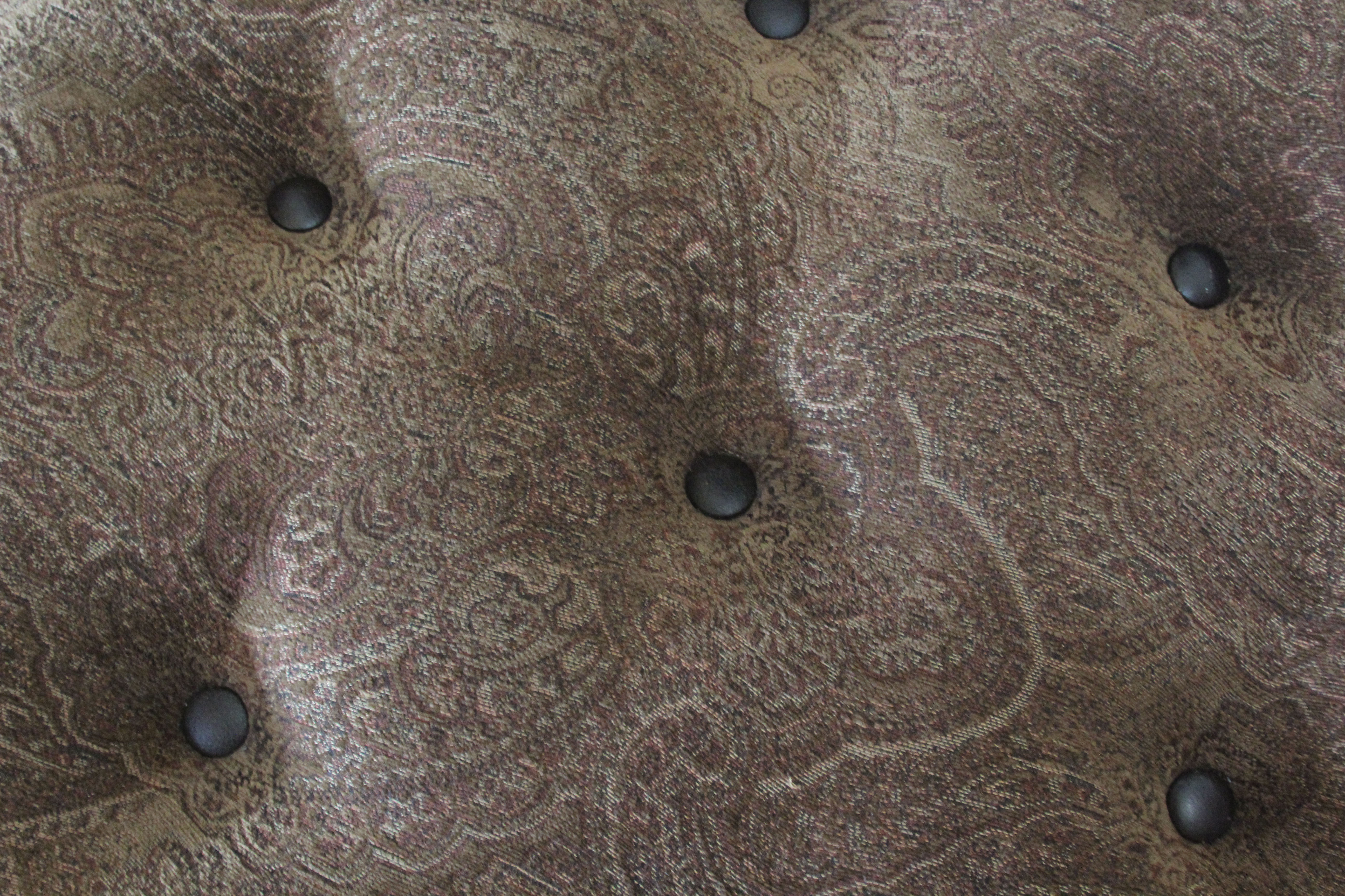Louis XVI Inspired Tufted Ottoman by Bombay Company