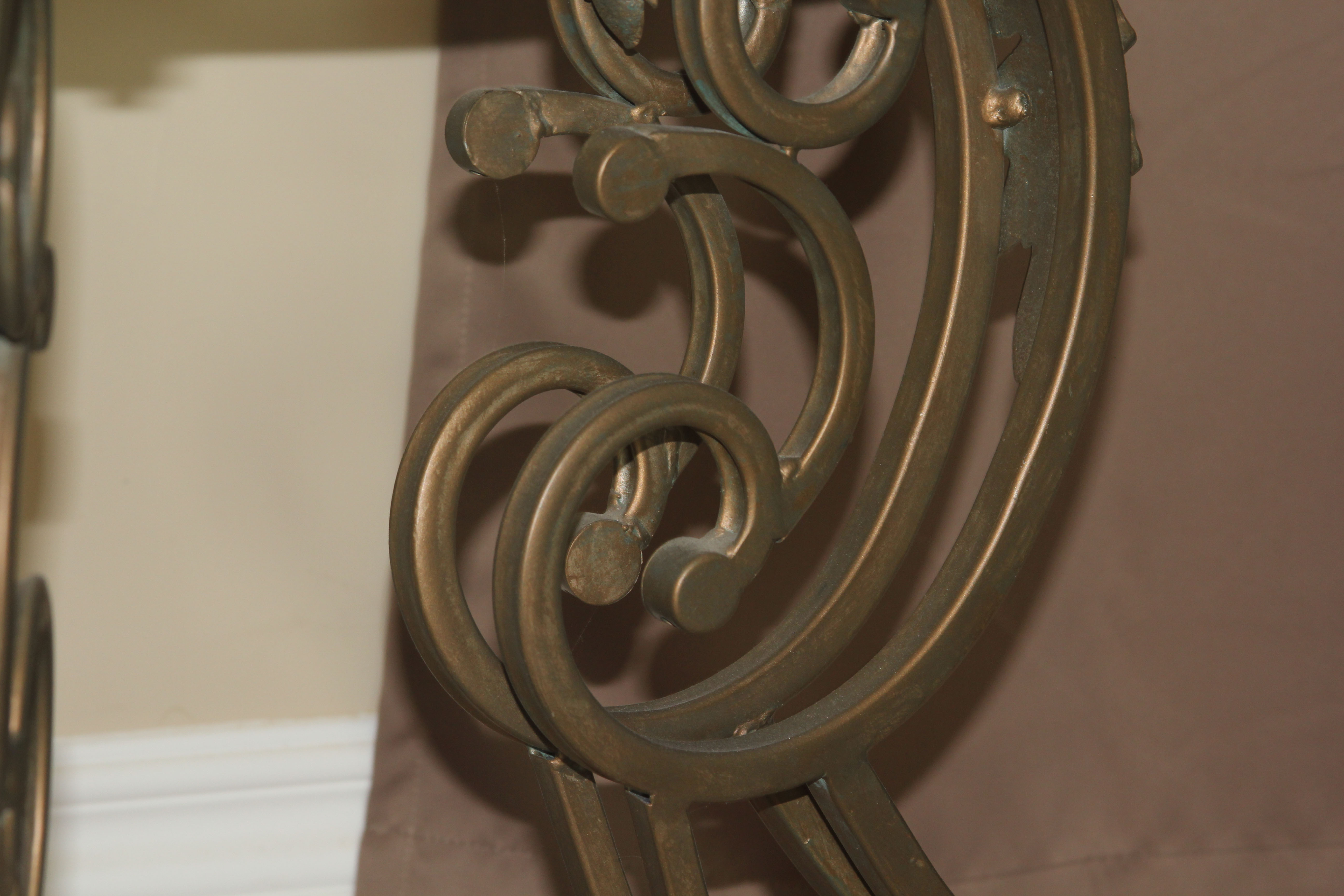 Neoclassical Inspired Glass Top Side Table