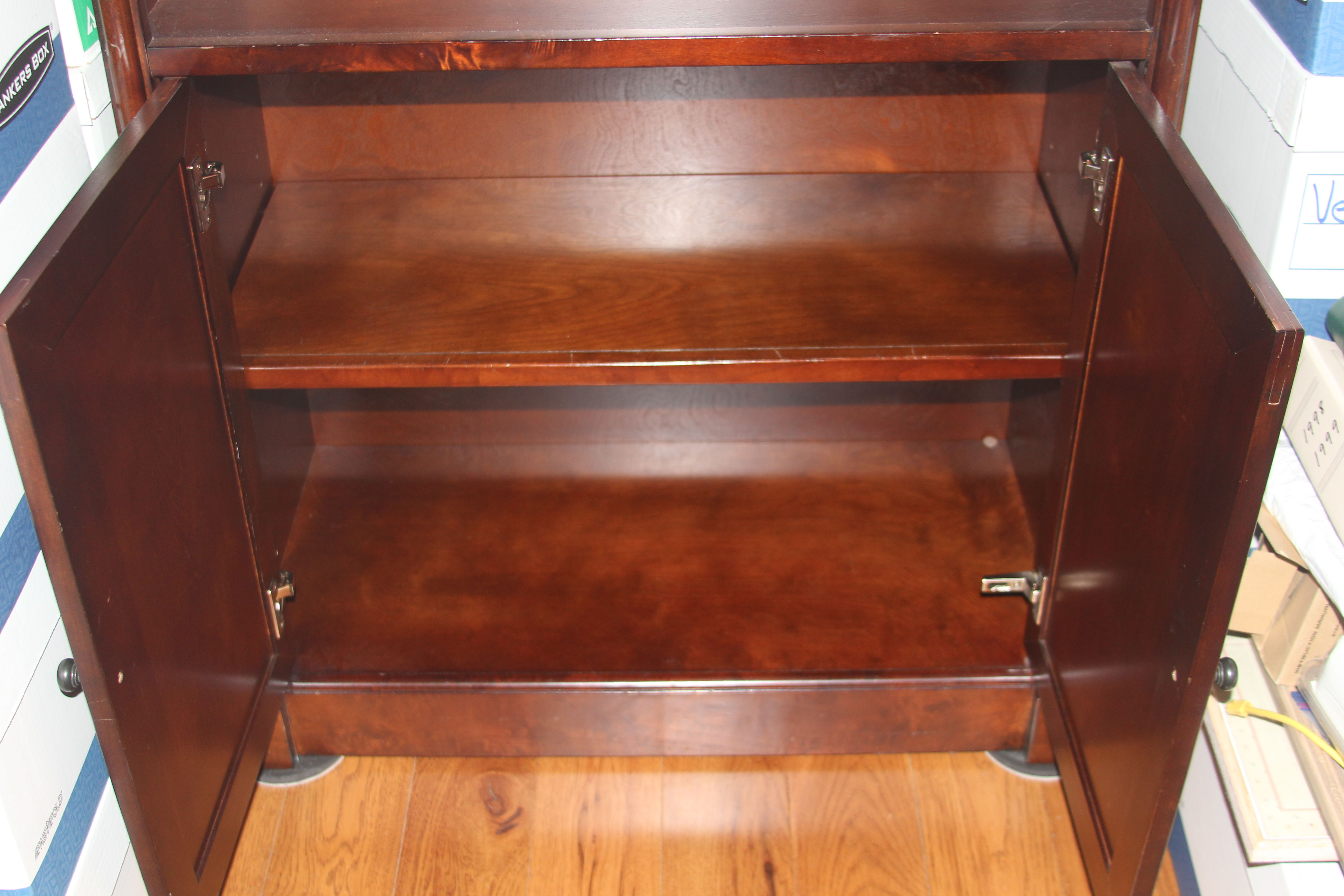 Mahogany Veneer Office Cabinet