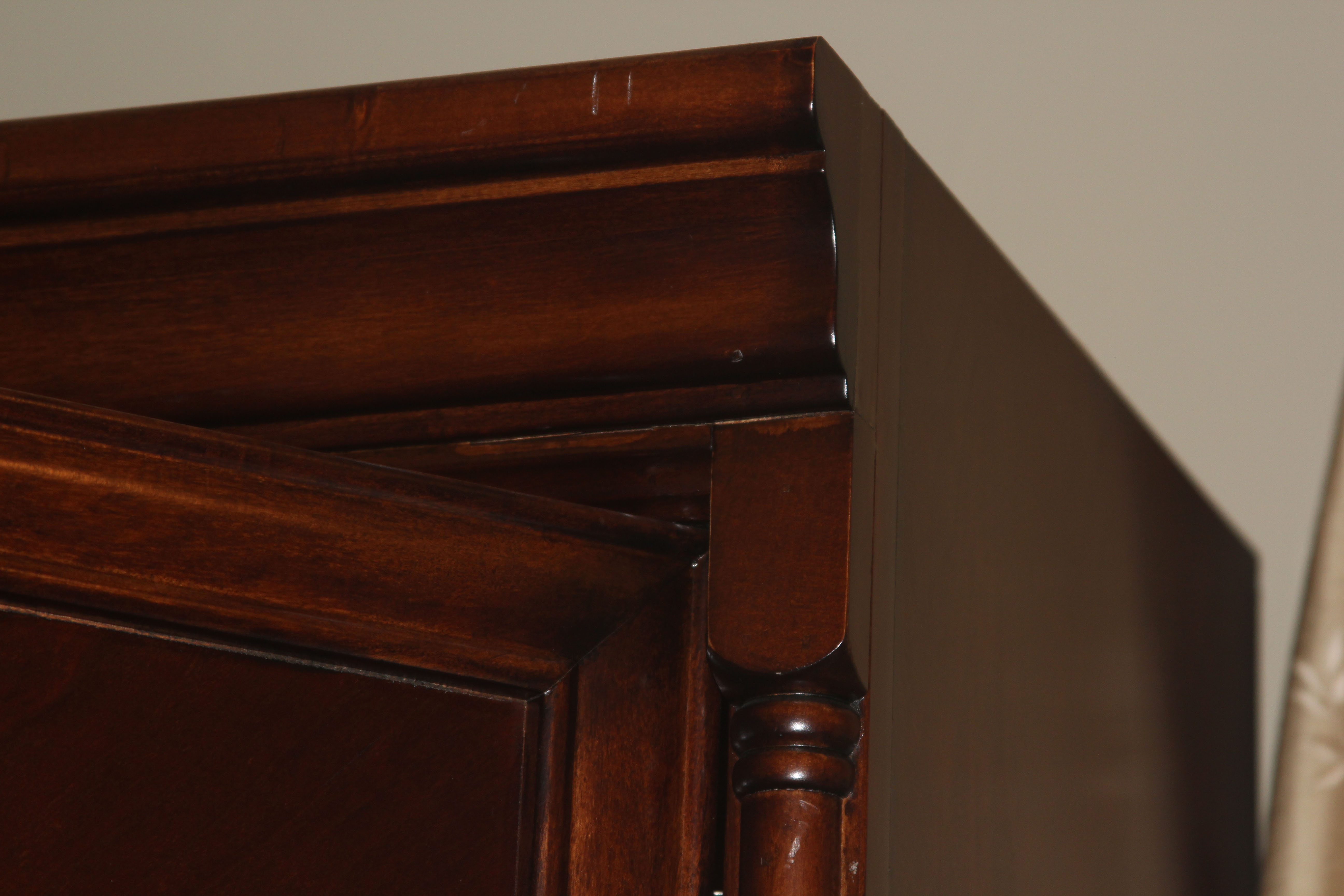 Mahogany Veneer Office Cabinet