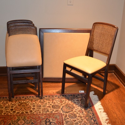 Stakmore Folding Table and Four Chairs
