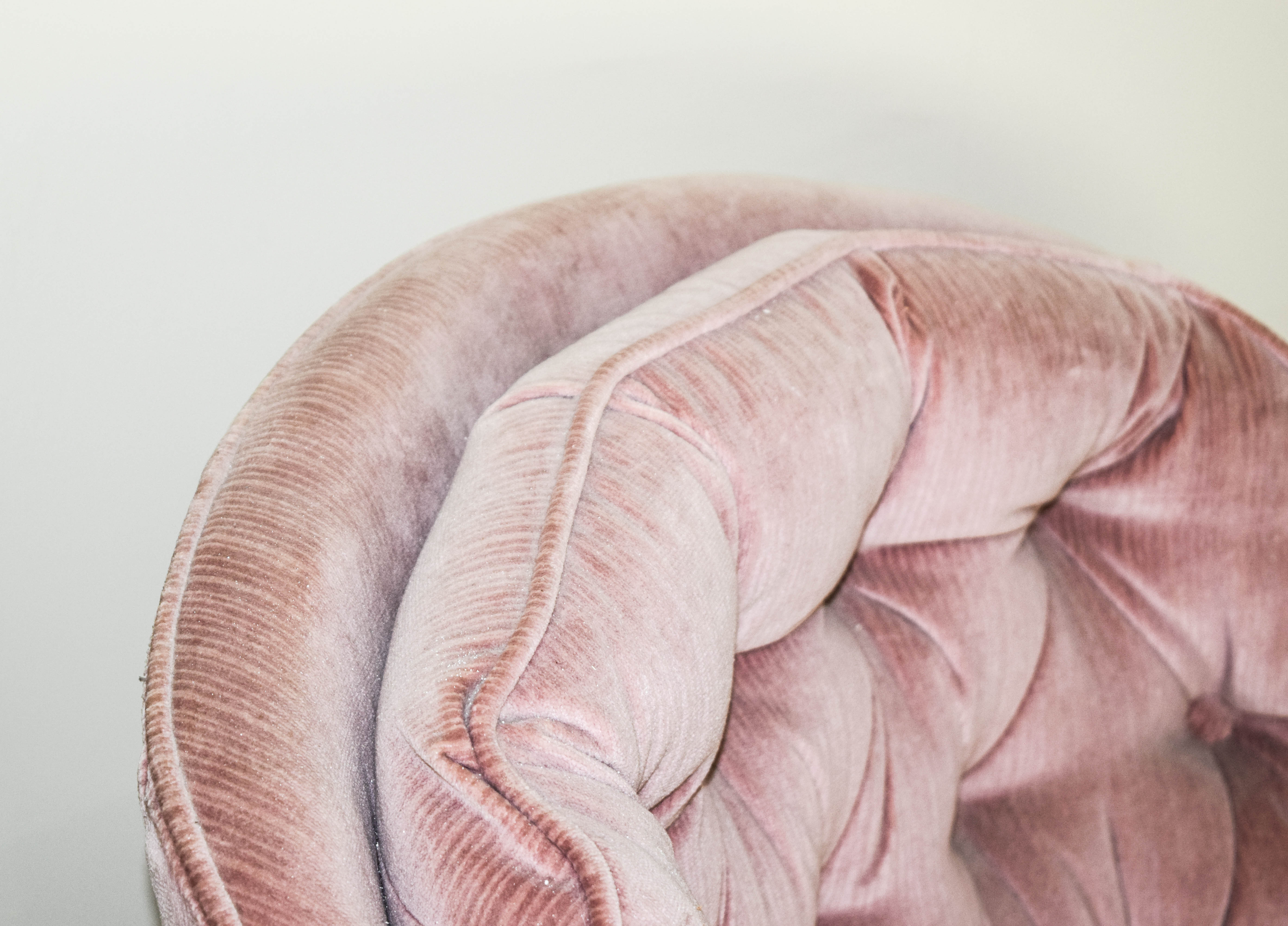 Vintage Lavender Velvet Swivel Armchair by RB Furniture