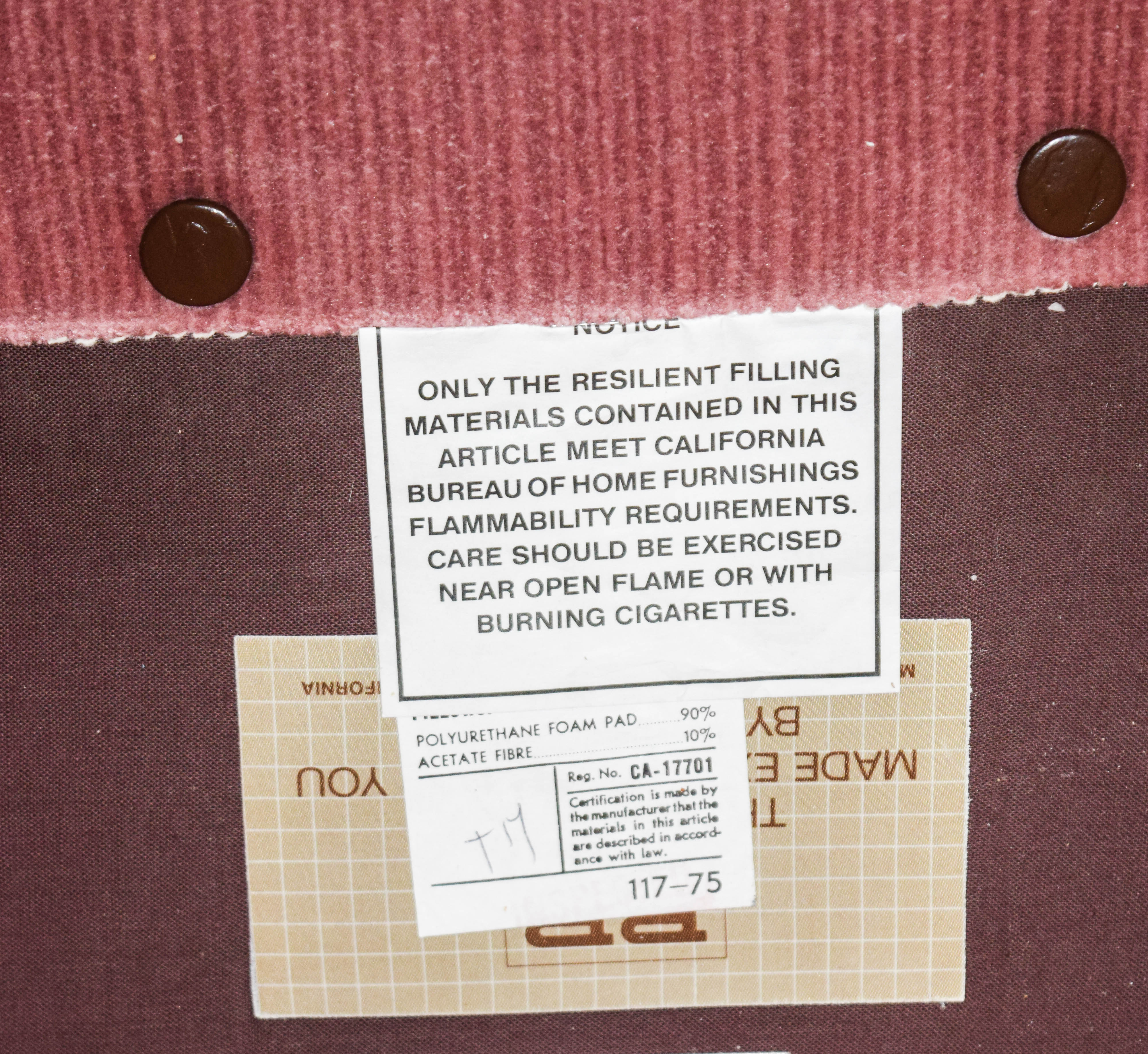 Vintage Lavender Velvet Swivel Armchair by RB Furniture