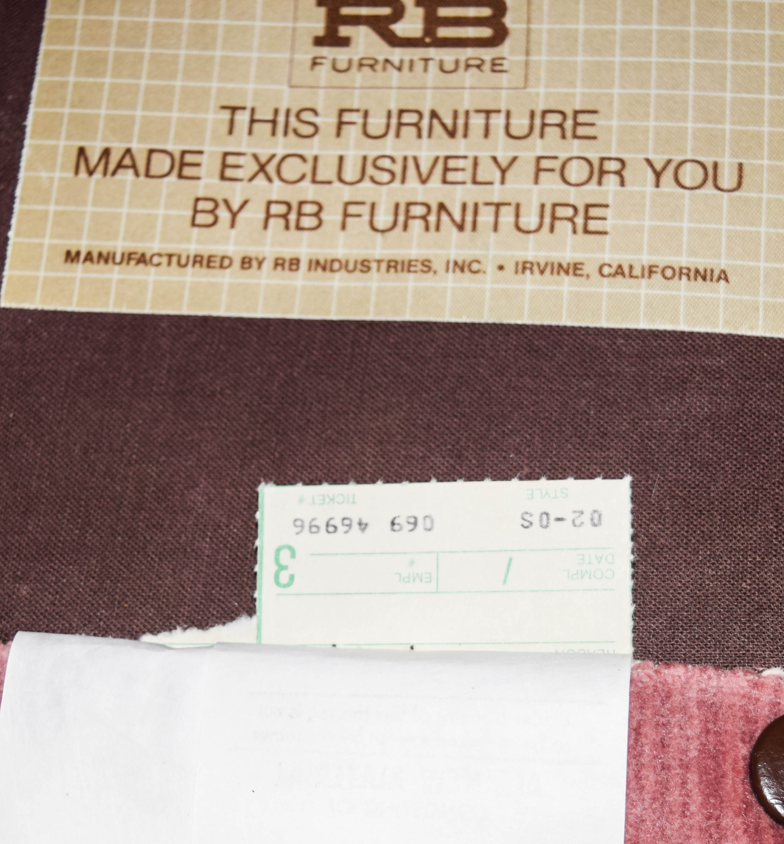 Vintage Lavender Velvet Swivel Armchair by RB Furniture