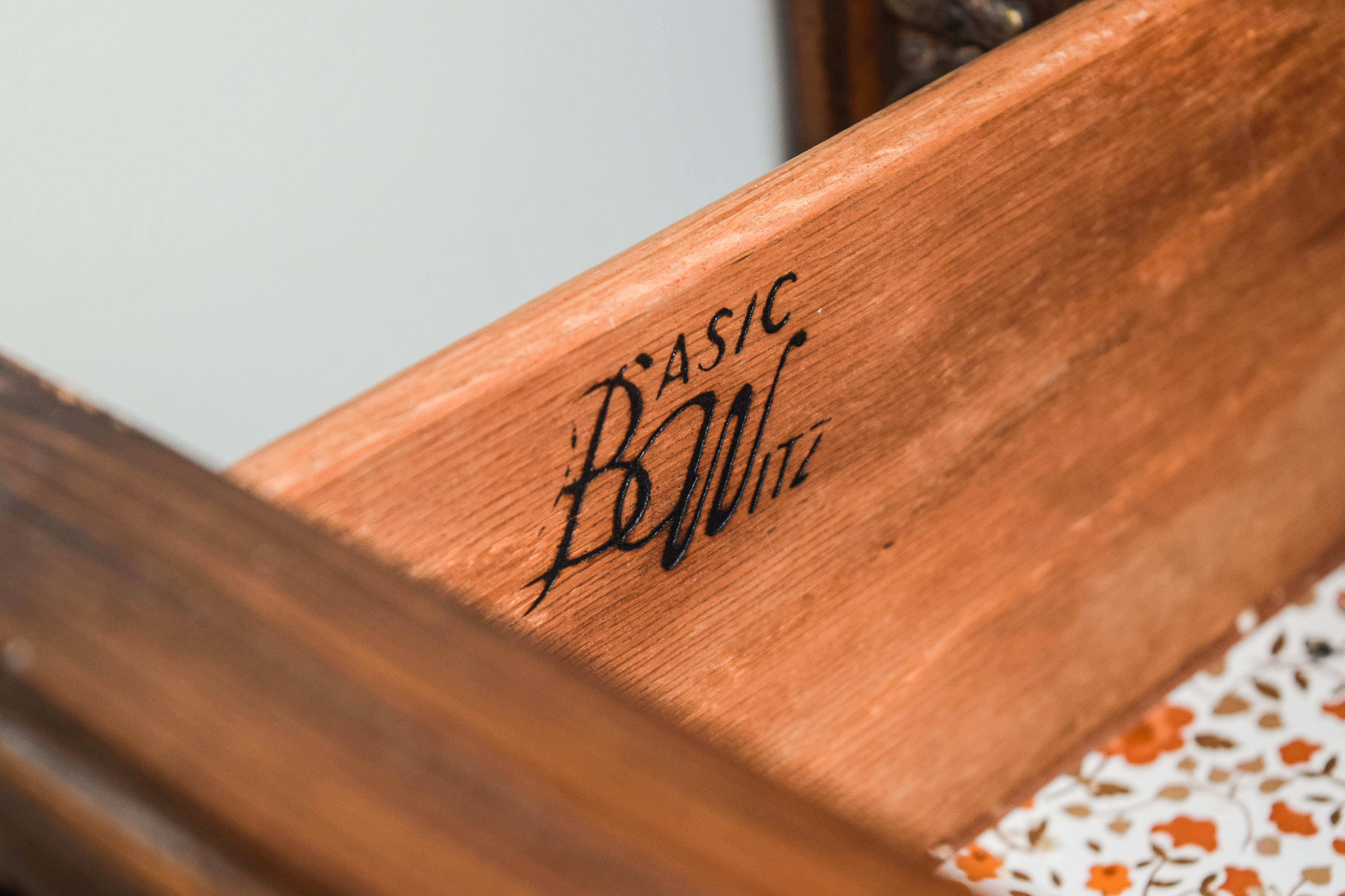 Vintage Wooden Breakfront Dresser by Basic Witz Furniture