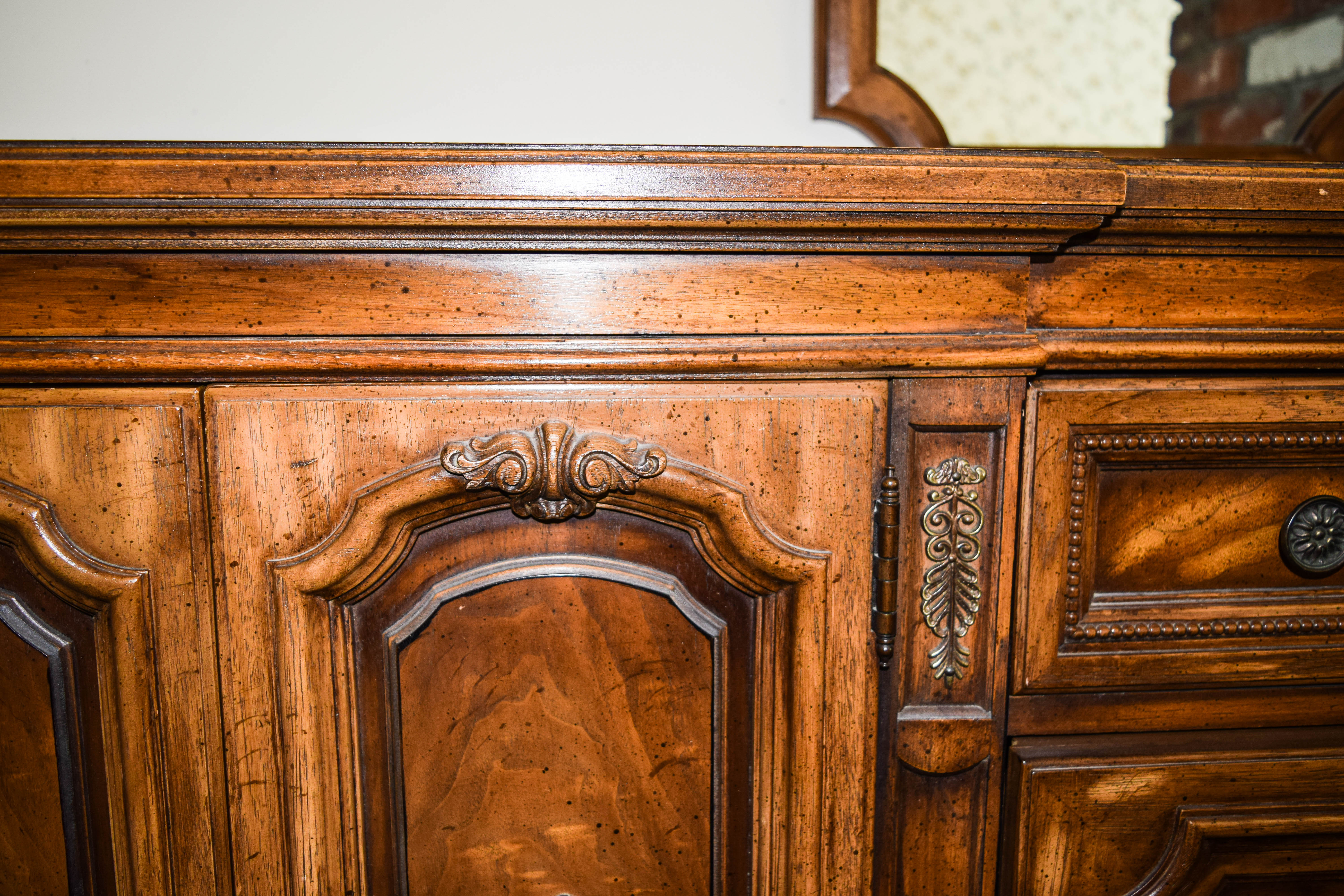 Vintage Wooden Breakfront Dresser by Basic Witz Furniture