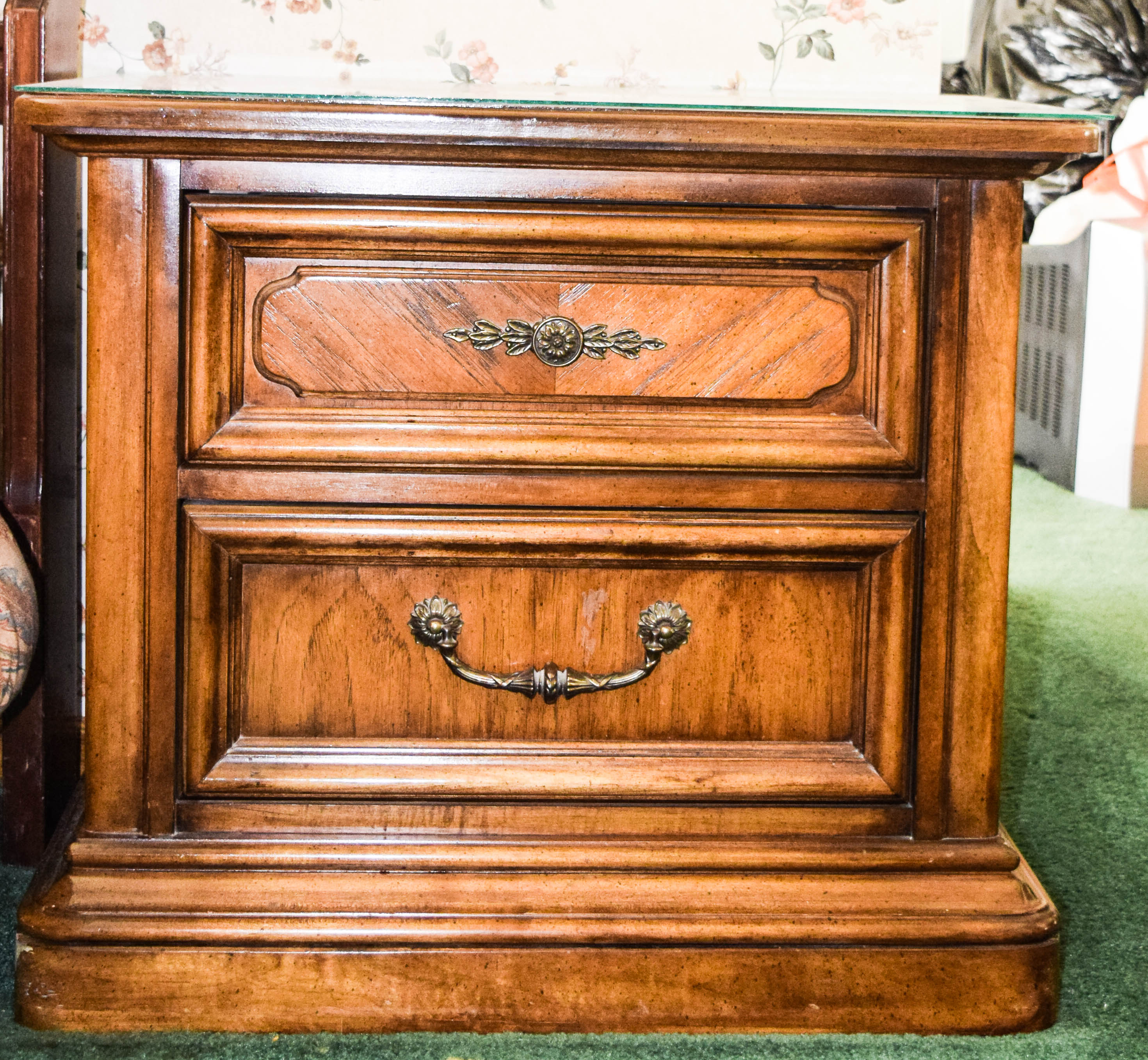 Vintage Wooden Nightstand