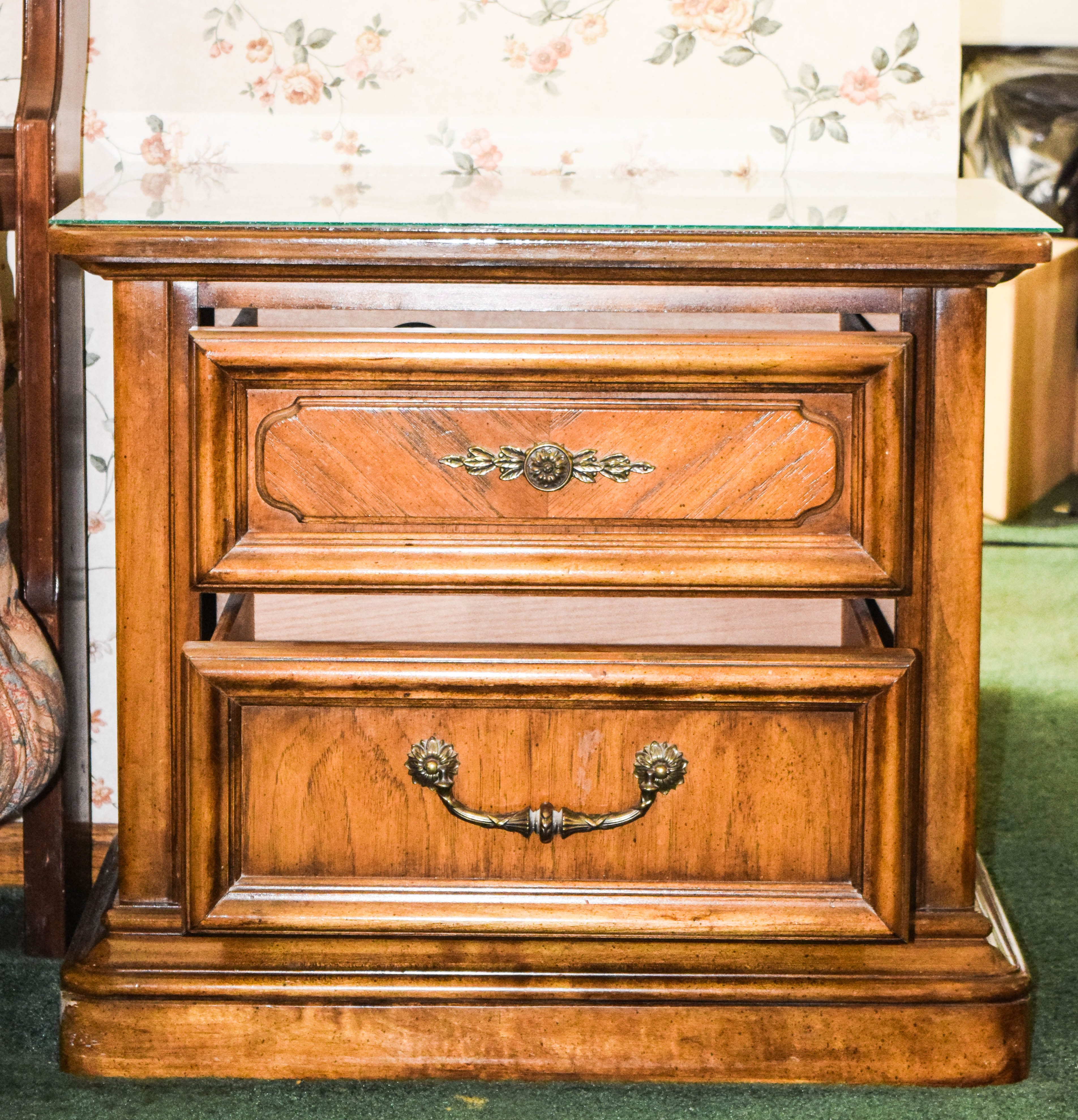 Vintage Wooden Nightstand