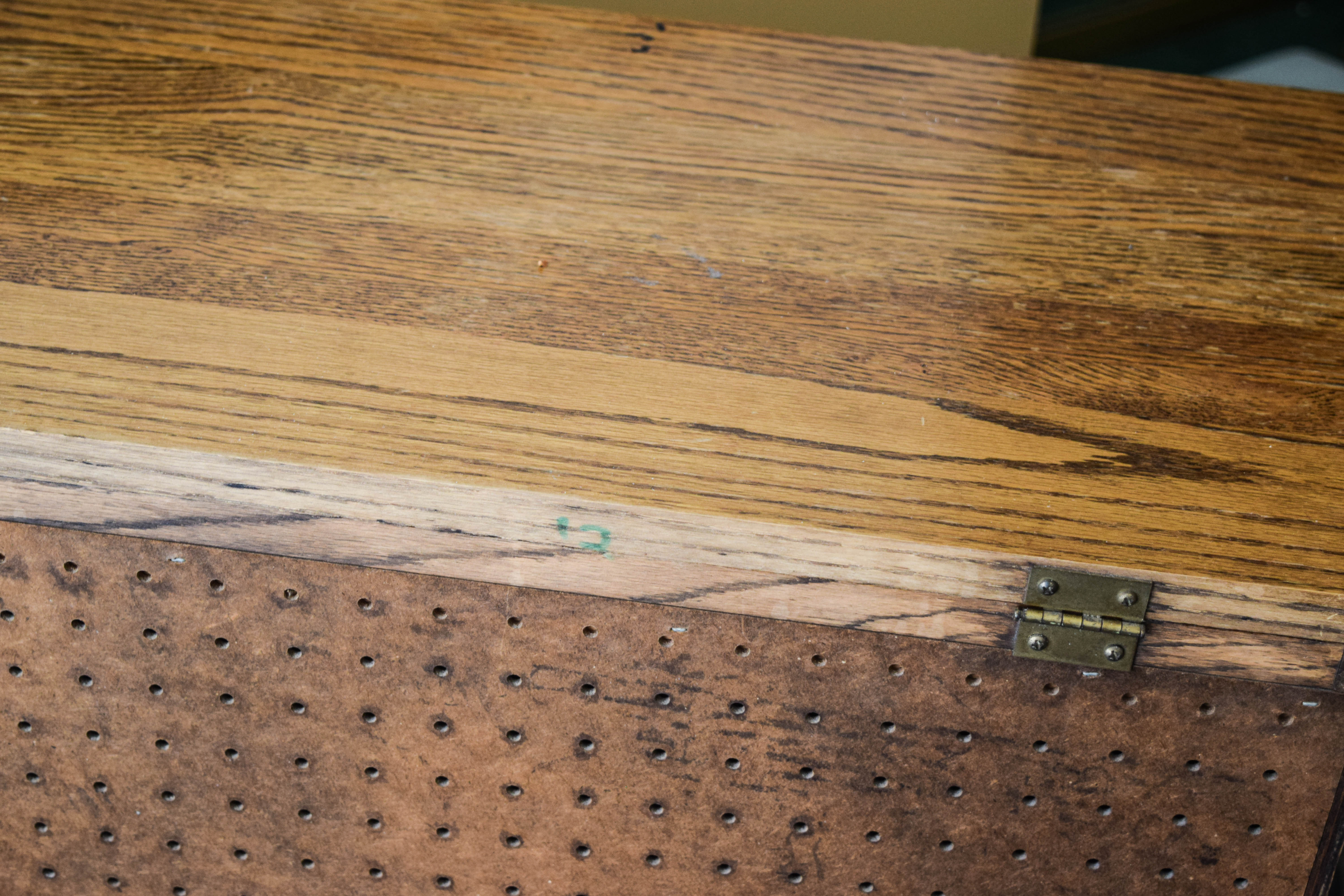 Oak Veneer Cabinet End Table by The Barn Furniture