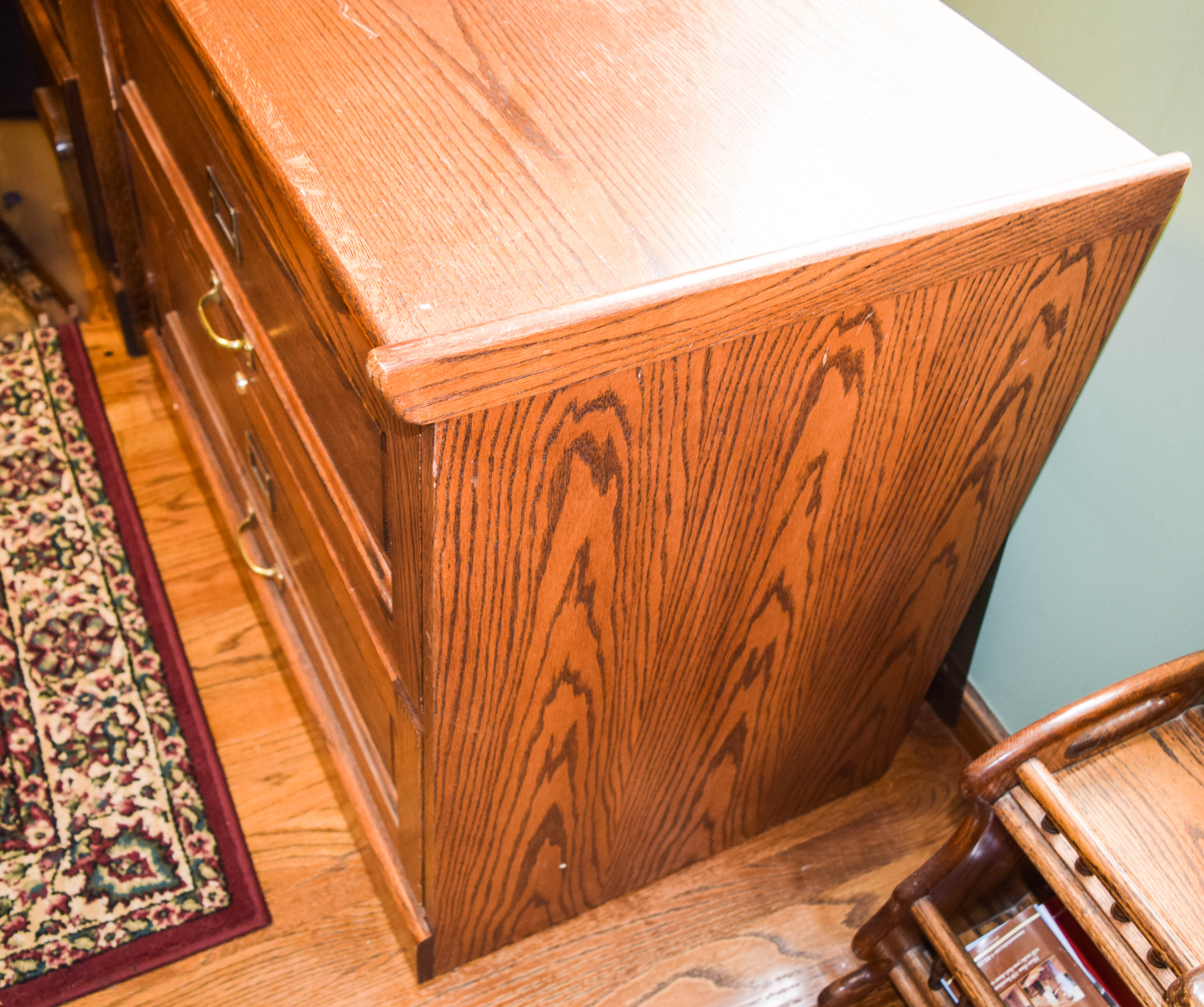 Oak Filing Cabinet