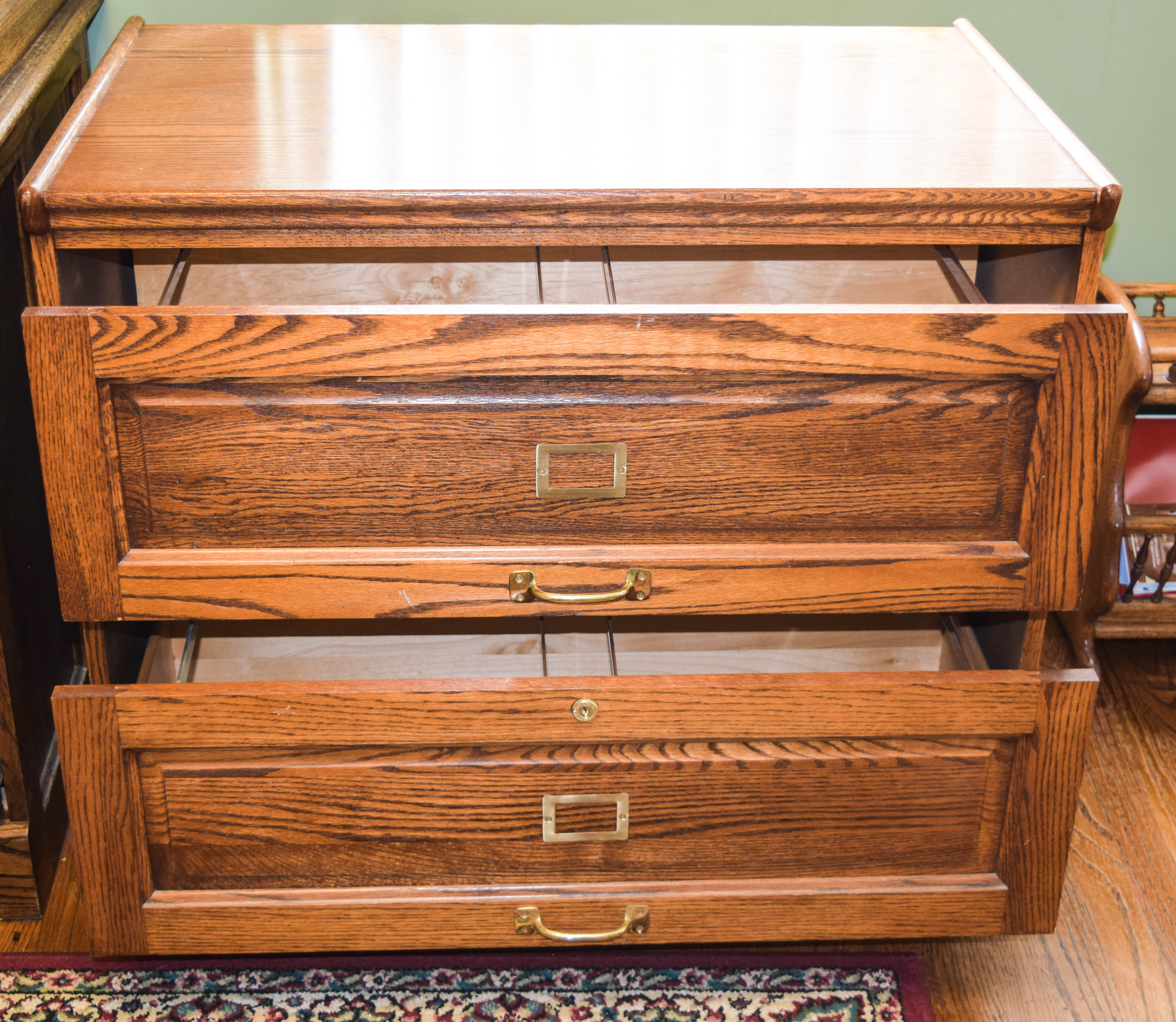 Oak Filing Cabinet