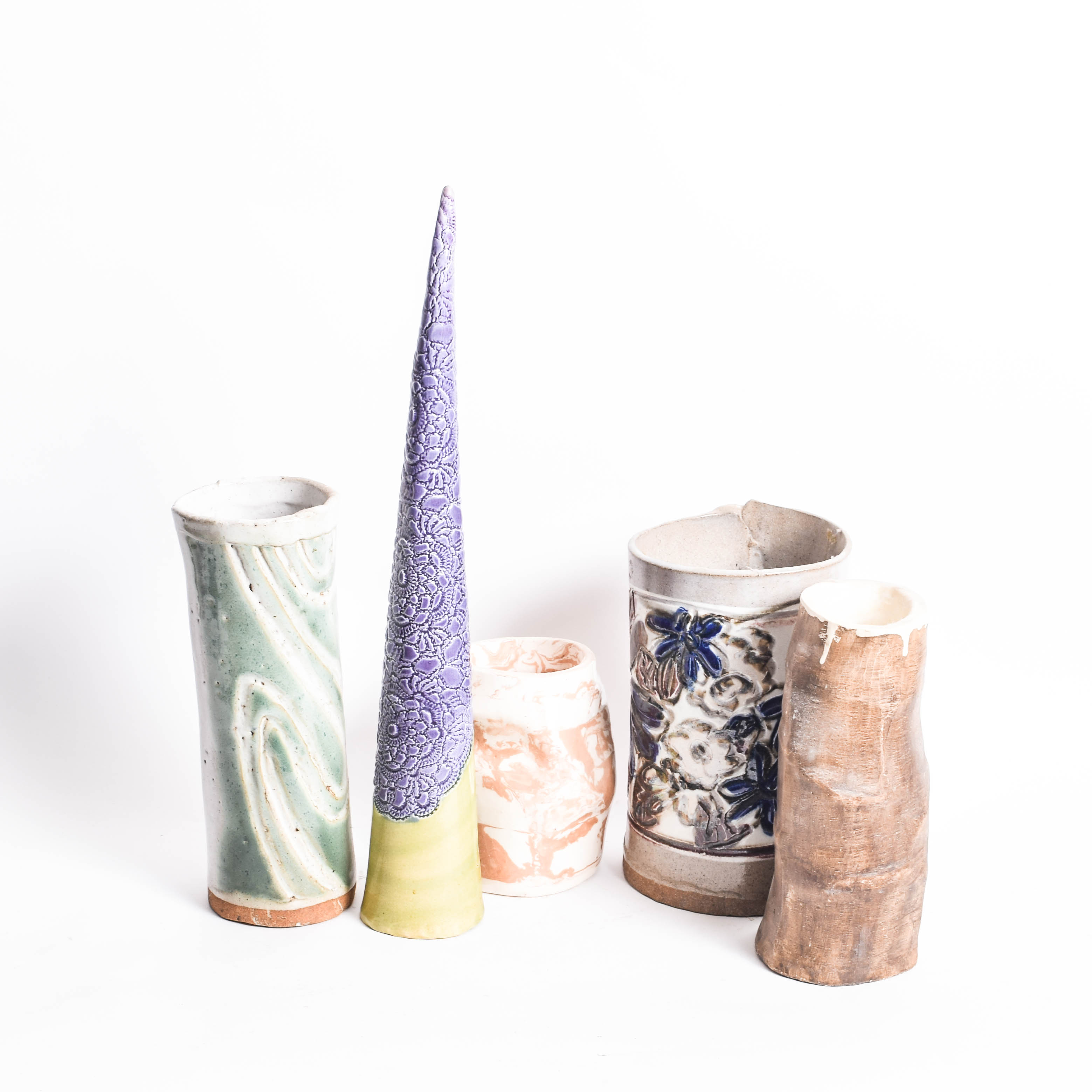 Collection of Mid Century Hand Thrown Art Pottery