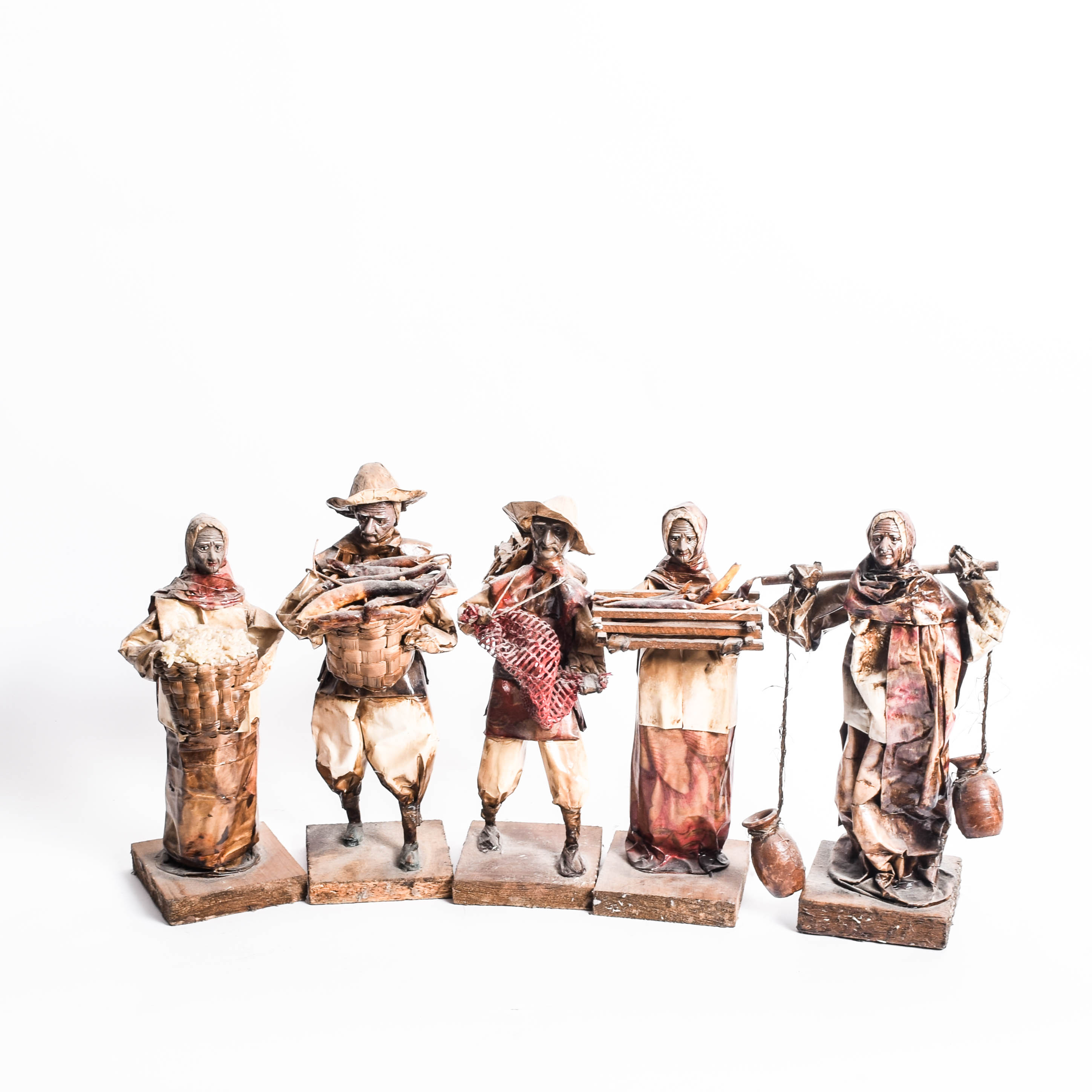Assortment of Vintage Paper Mache Figurines