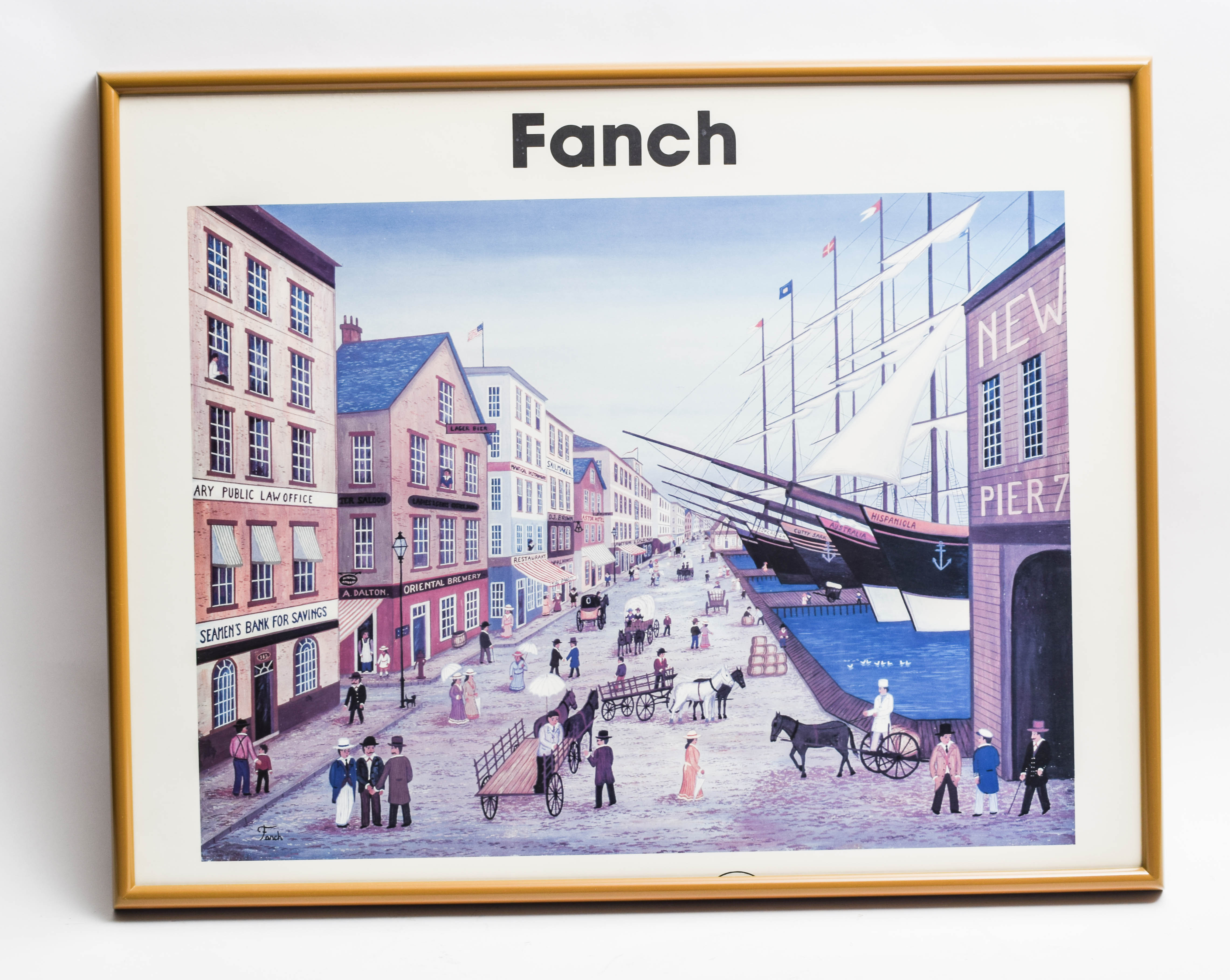 Pair of Vintage Framed European Gallery Offset Lithographs