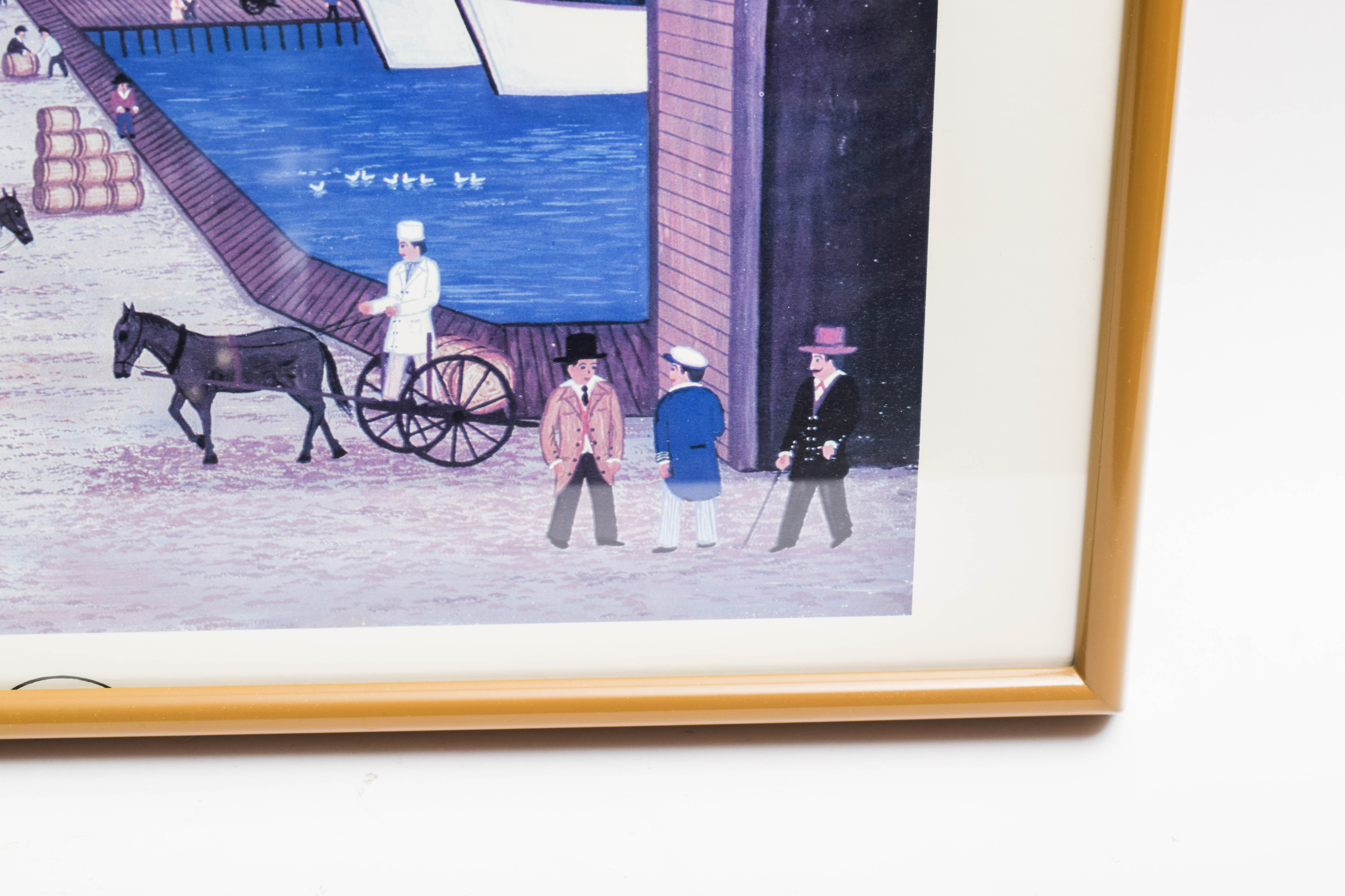 Pair of Vintage Framed European Gallery Offset Lithographs