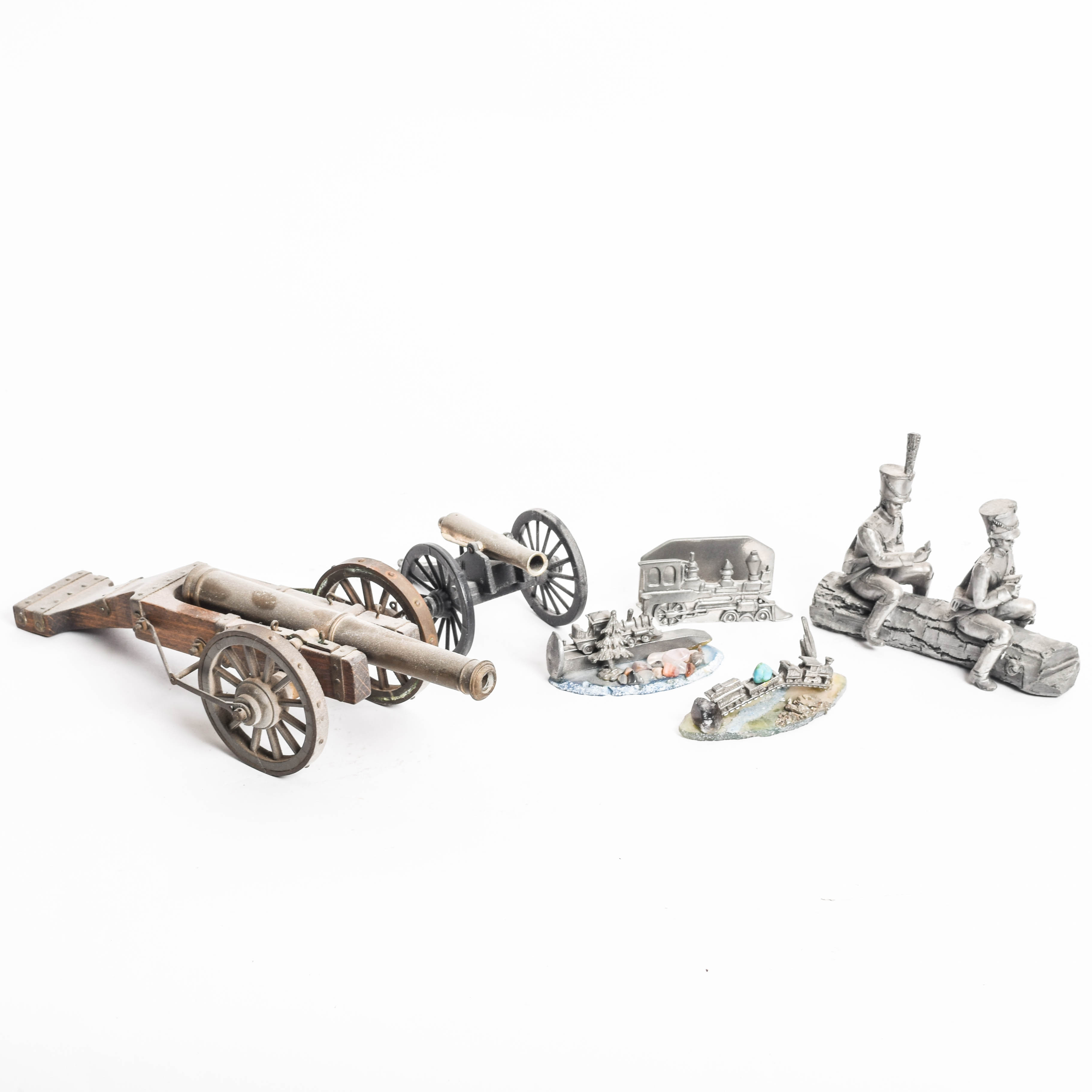 Vintage Pewter and Brass Miniatures and Figurines