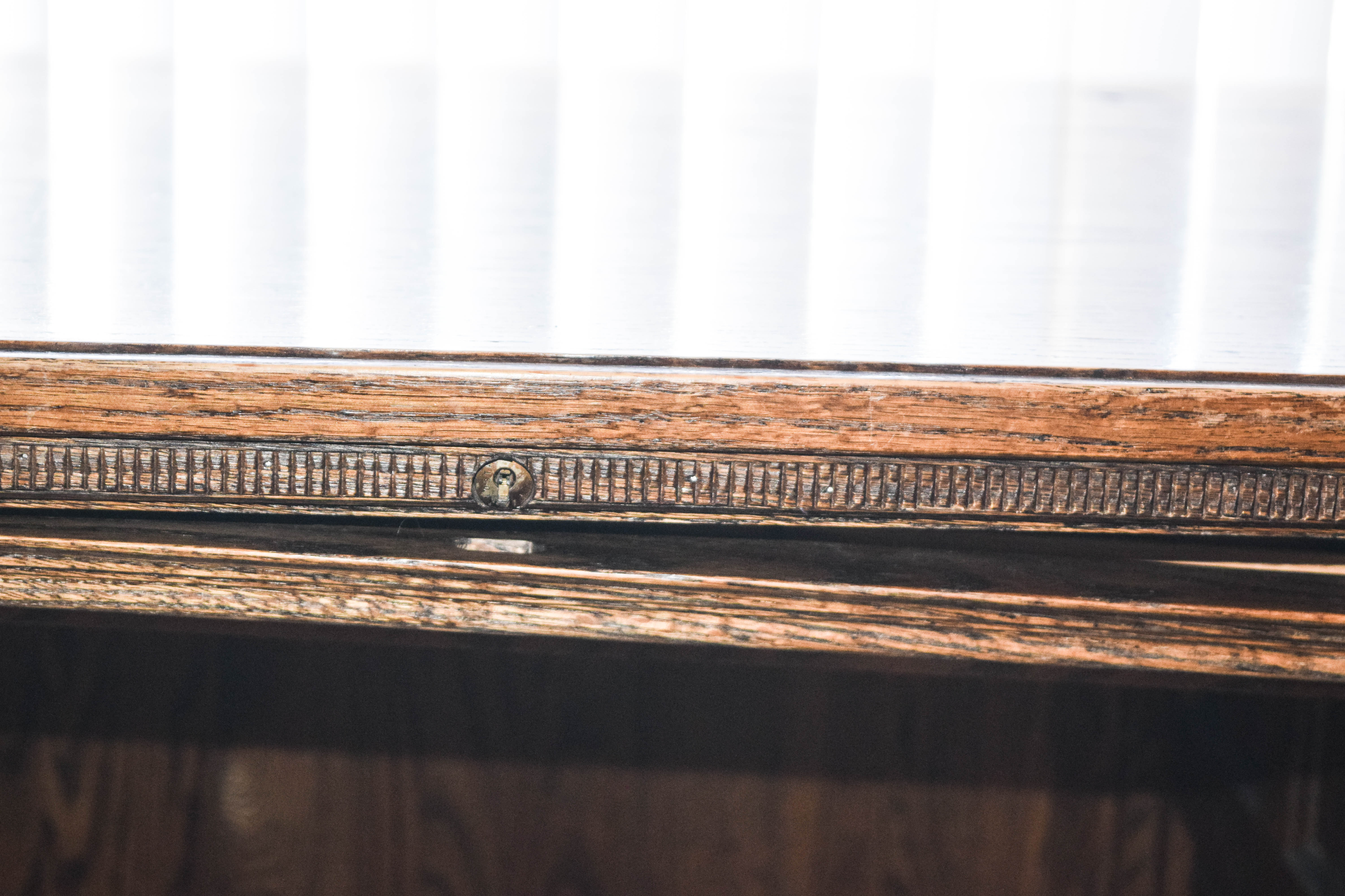 Vintage Oak Double Pedestal Desk