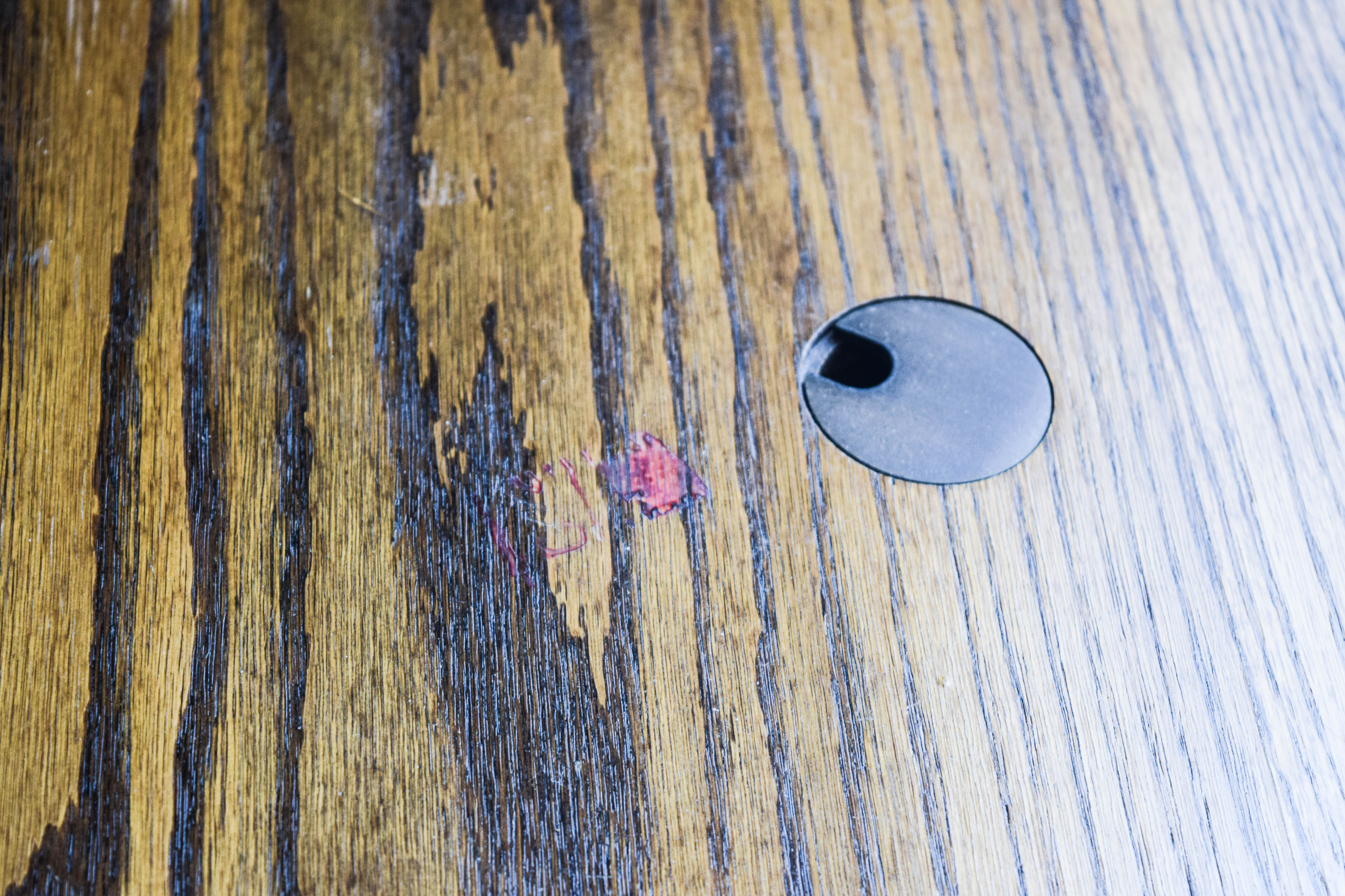 Vintage Oak Double Pedestal Desk