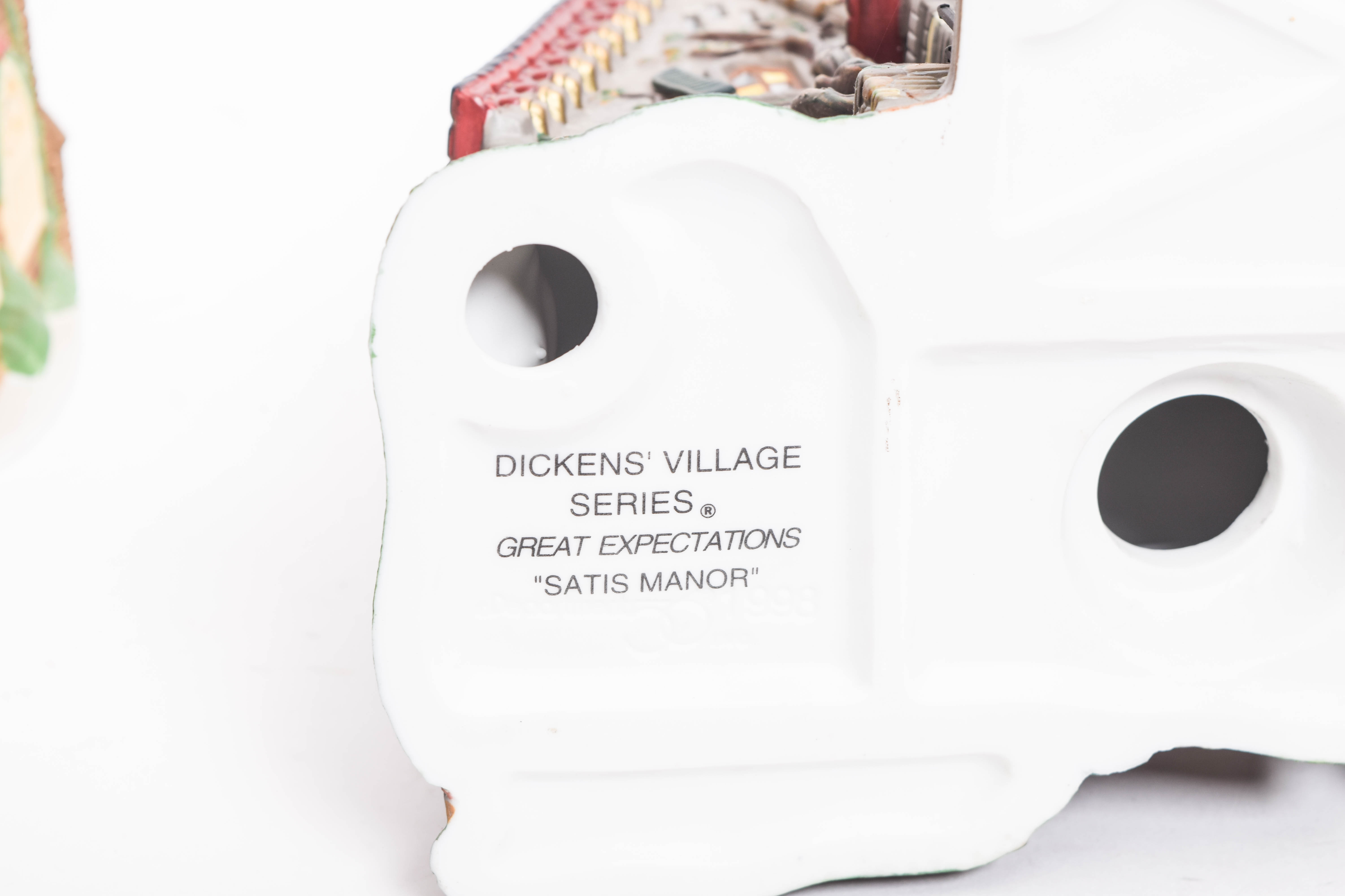 Collection of Department 56 Village Series Ceramic Houses and Village Buildings