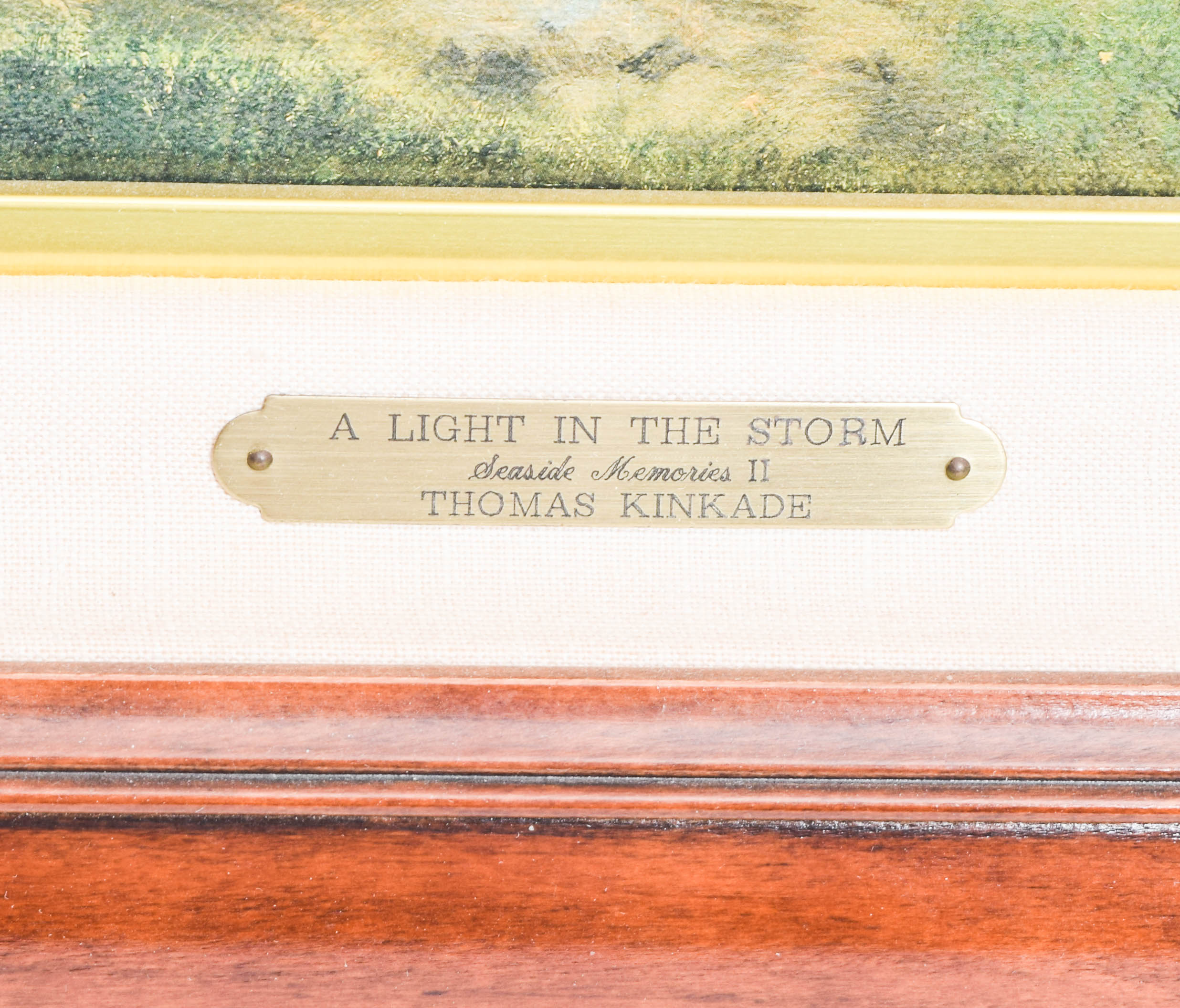 Pair of Framed Limited Edition Offset Lithographs on Canvas After Thomas Kinkade