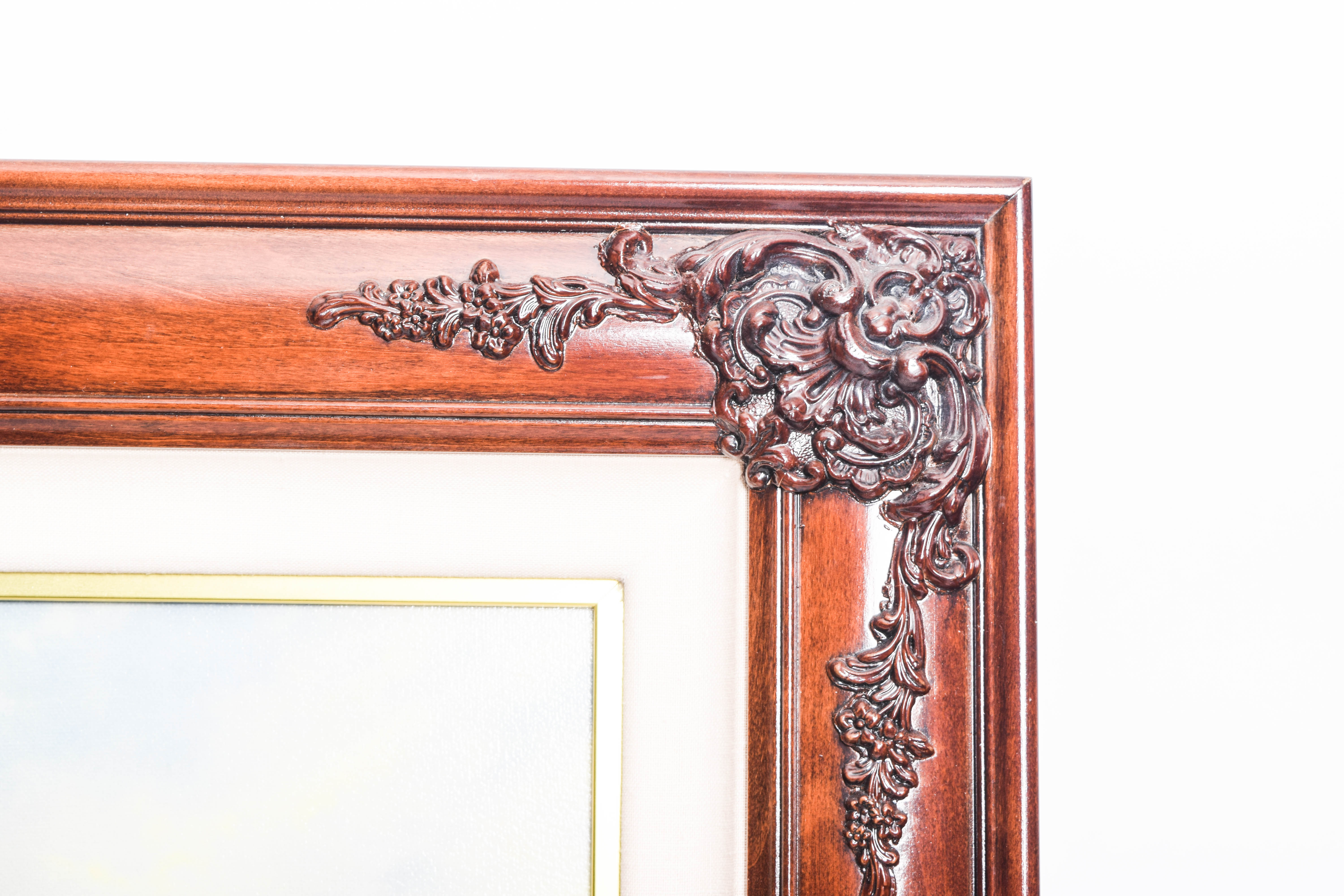 Pair of Framed Limited Edition Offset Lithographs on Canvas After Thomas Kinkade